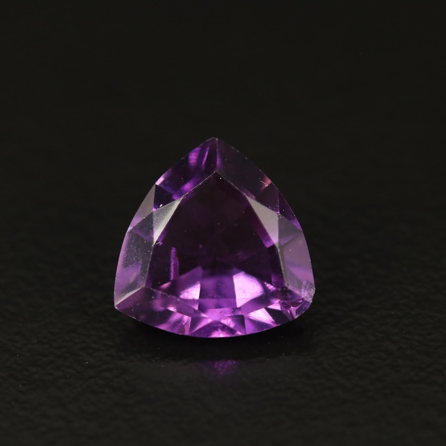 Loose 1.84 CT Trillion Faceted Amethyst