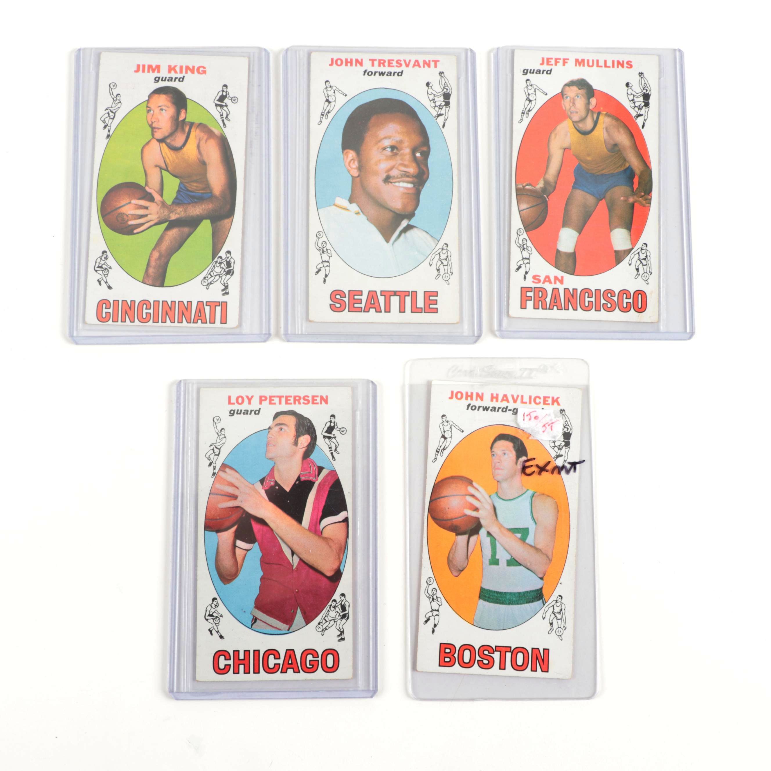 1969 Topps Basketball Cards with John Havlicek