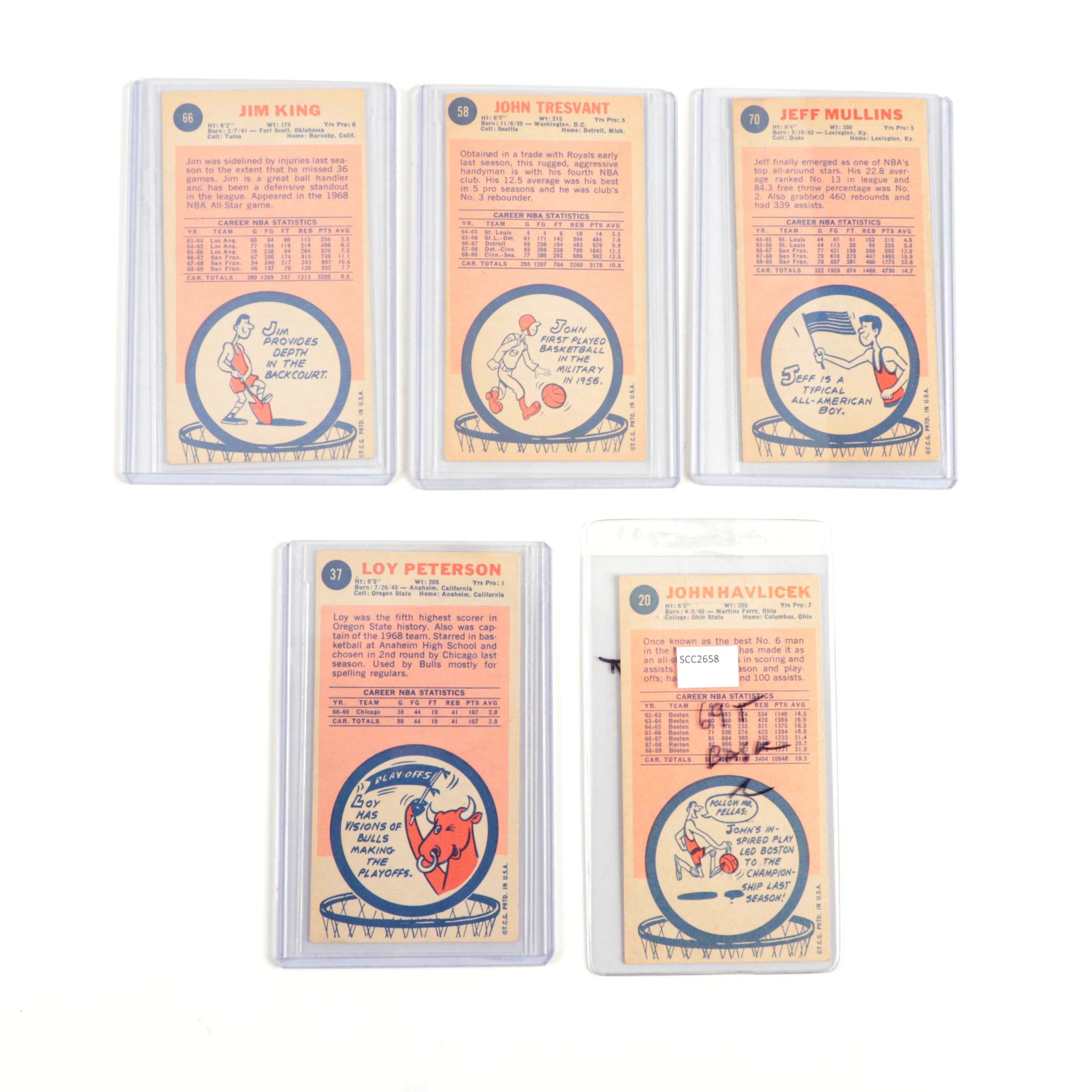 1969 Topps Basketball Cards with John Havlicek