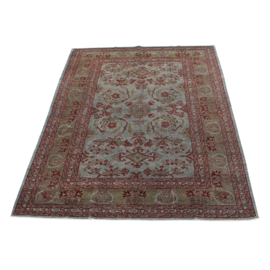 8'8 x 11'7 Hand-Knotted Pakistani Persian Tabriz Room Size Rug, 2000s