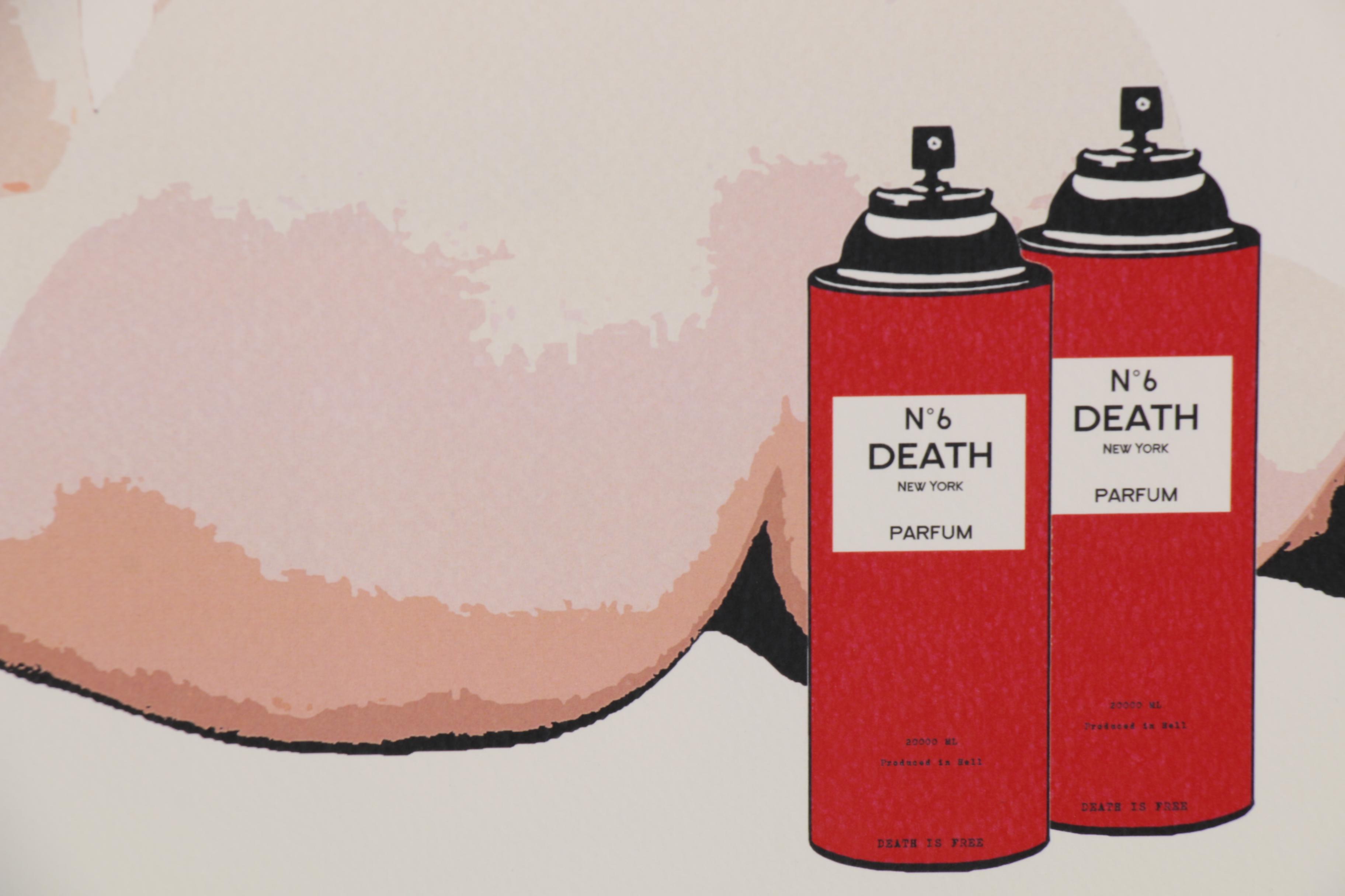 Death NYC Pop Art Graphic Print of Female Nude, 2017