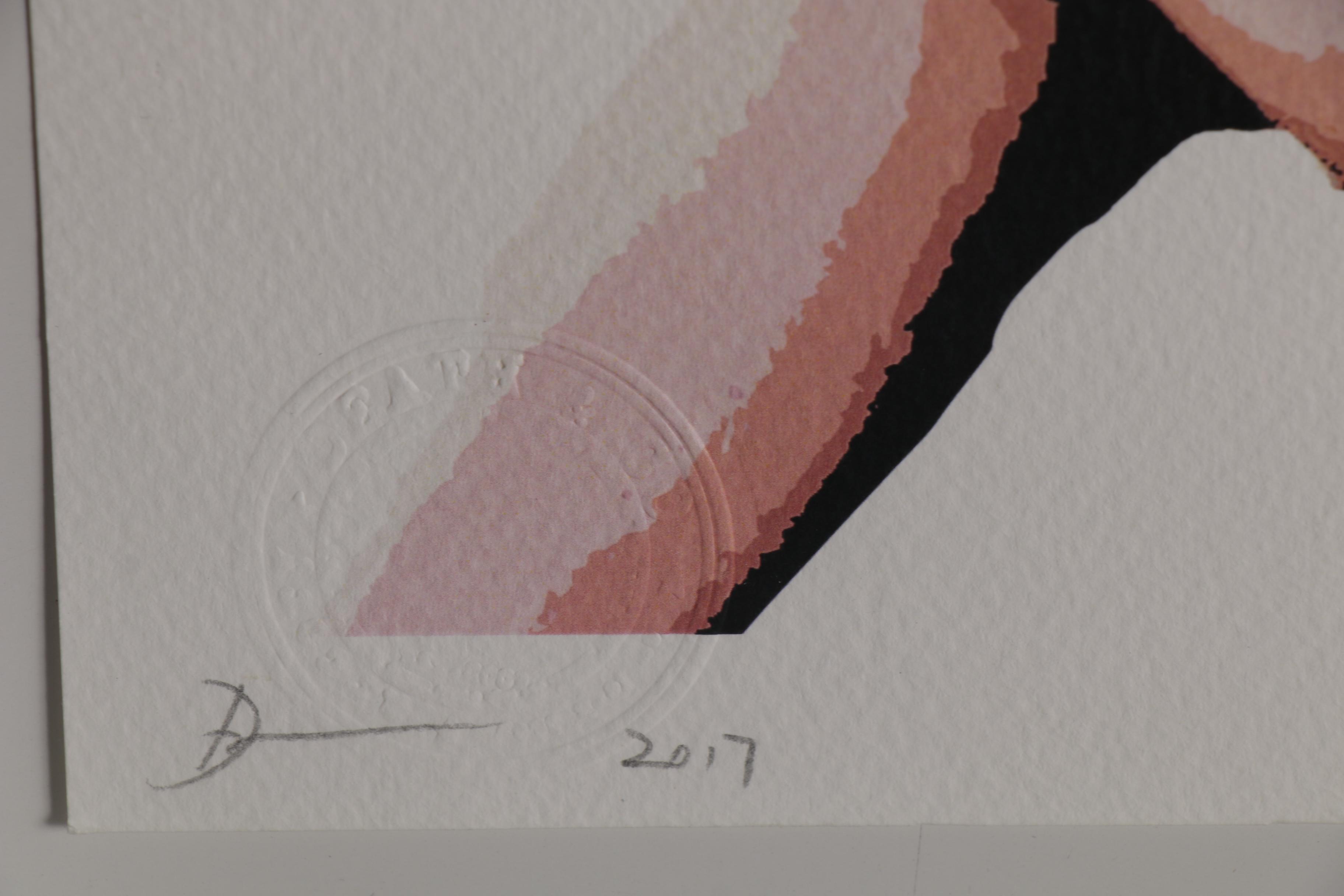 Death NYC Pop Art Graphic Print of Female Nude, 2017