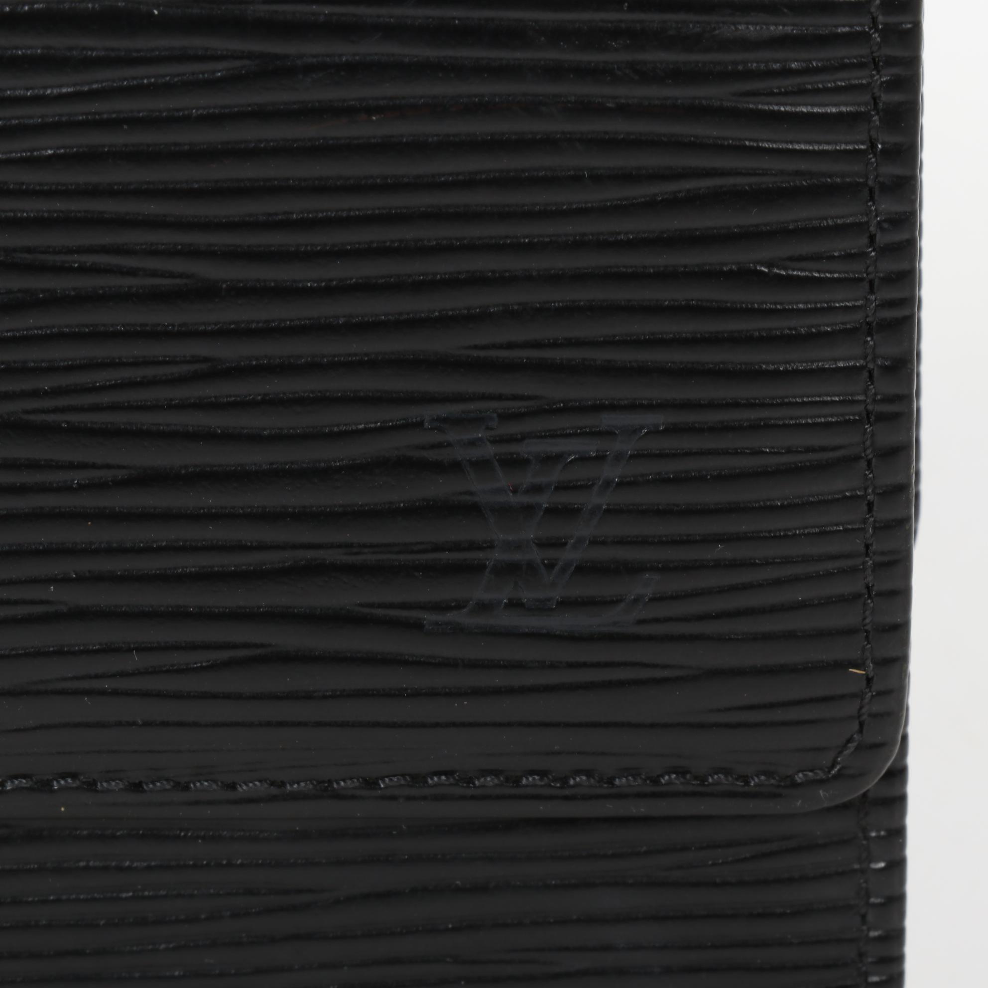 Louis Vuitton Porte-Monnaie Billets Cartes Credit Wallet in Black Epi Leather