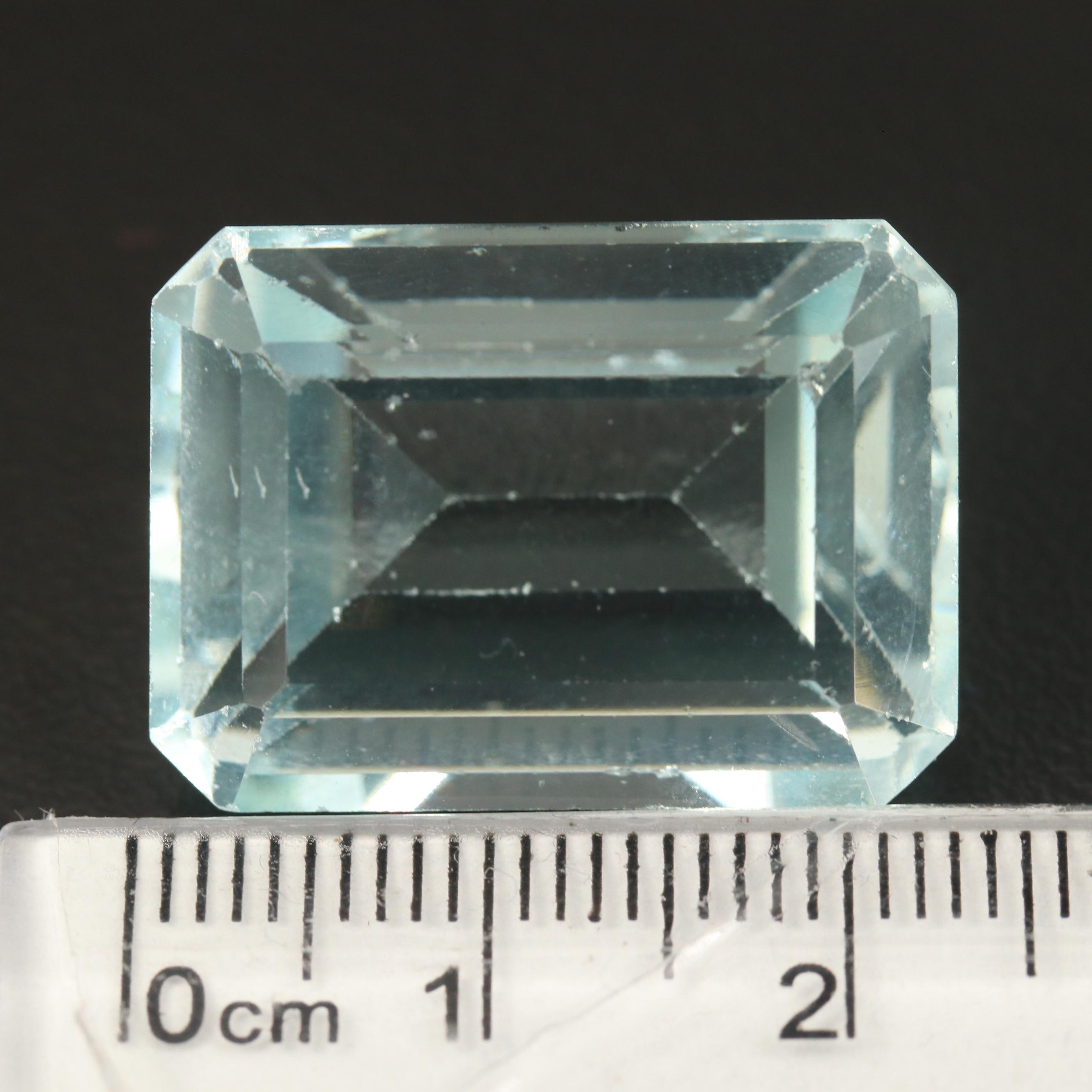 Loose Rectangular Faceted Glass