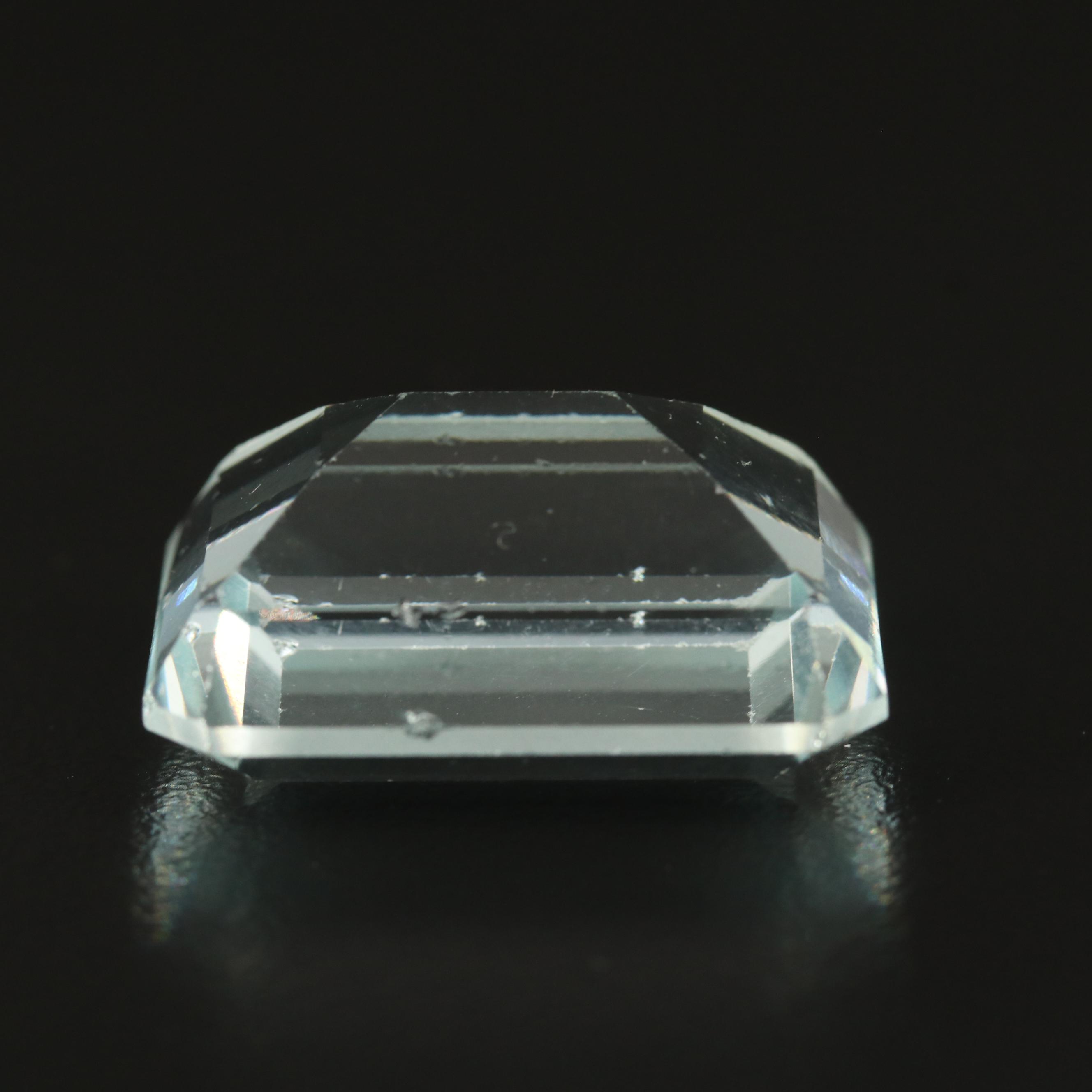 Loose Rectangular Faceted Glass