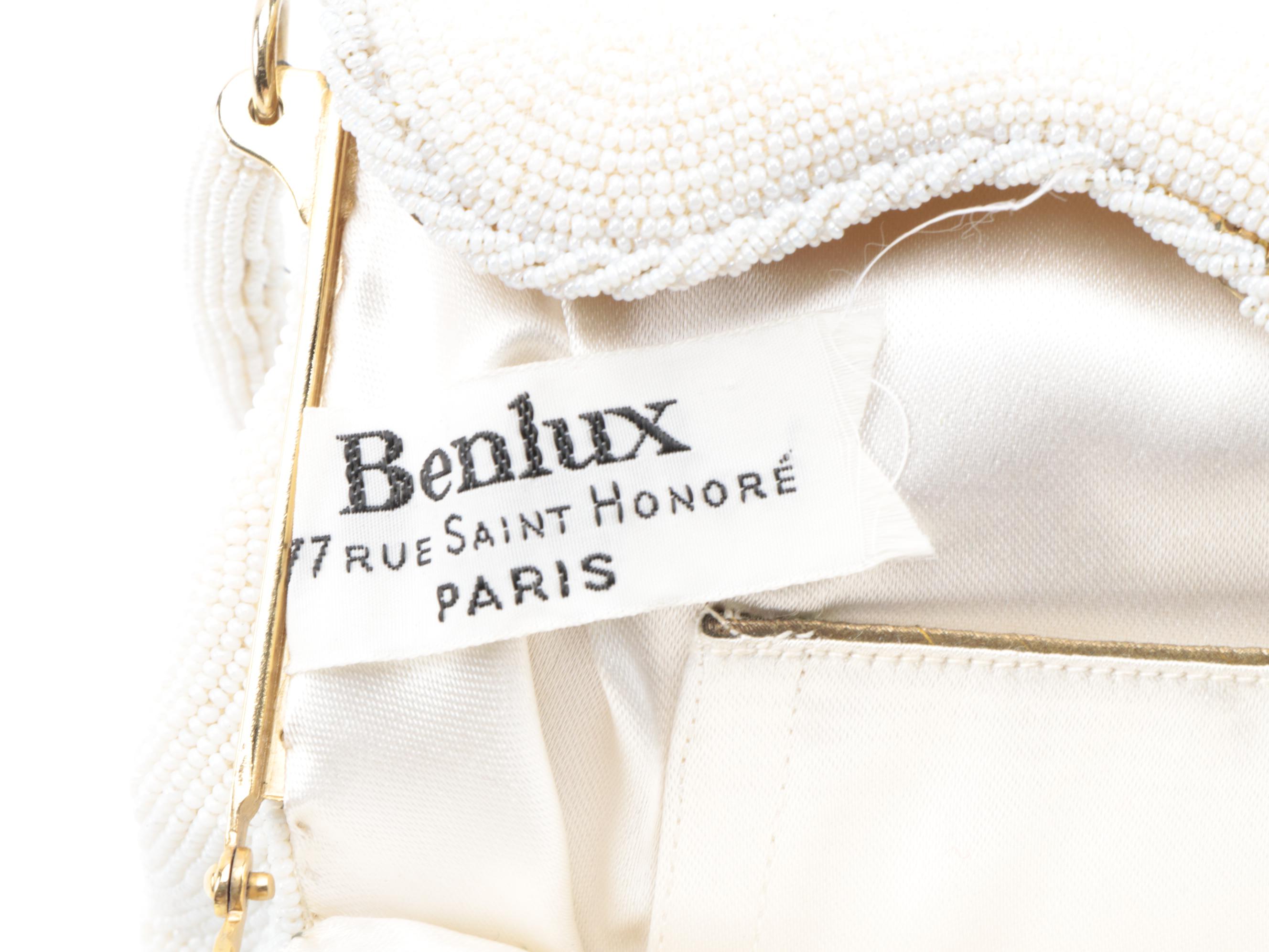 Benlux French Beaded Scalloped Flap Frame Purse