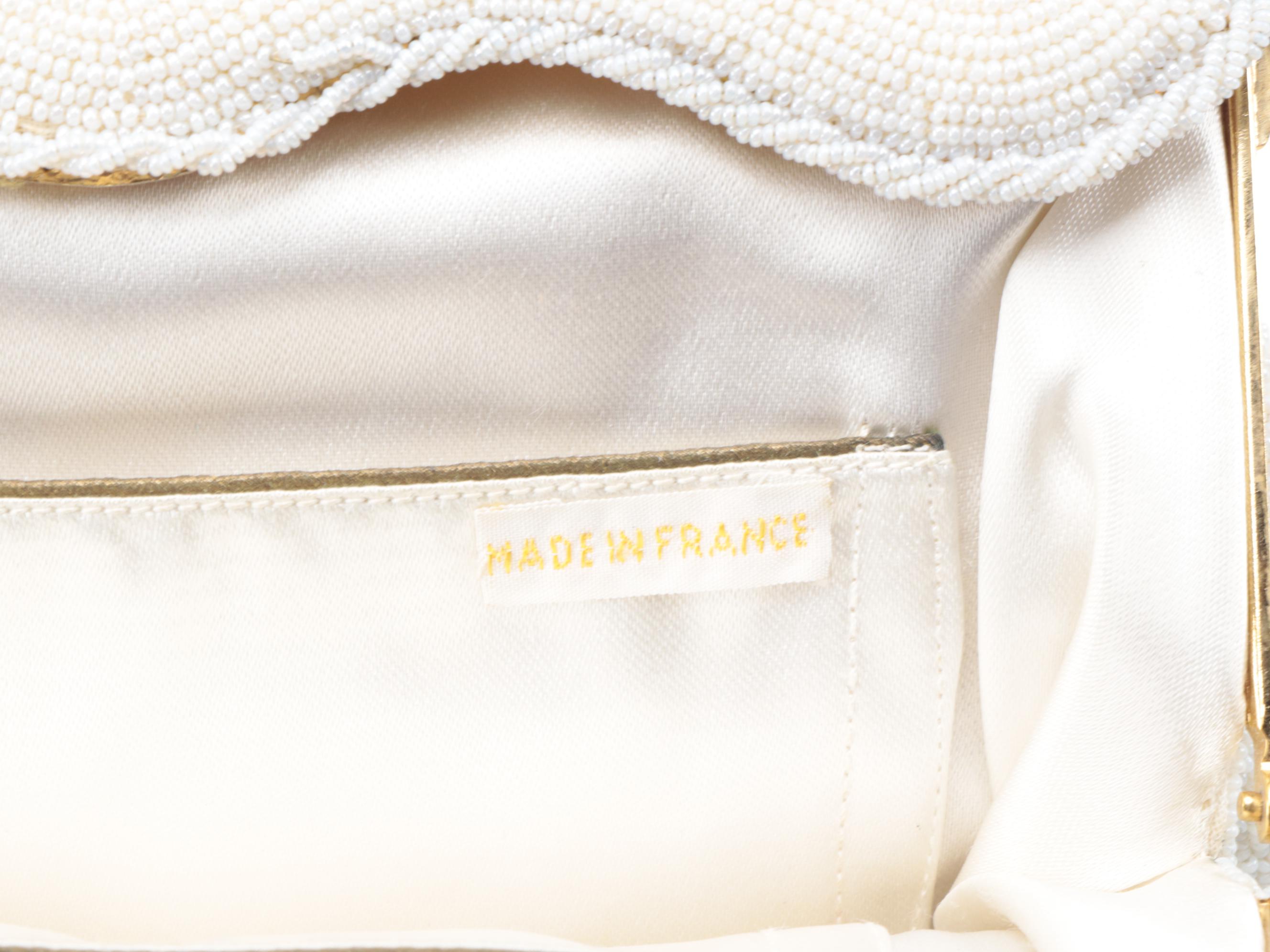 Benlux French Beaded Scalloped Flap Frame Purse