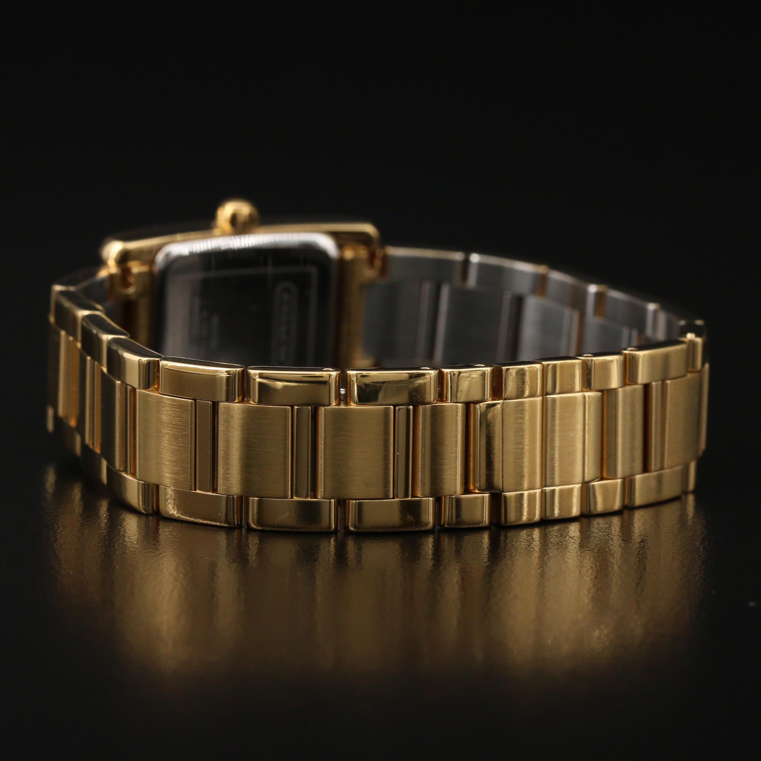 Coach Lexington Gold Tone Quartz Watch