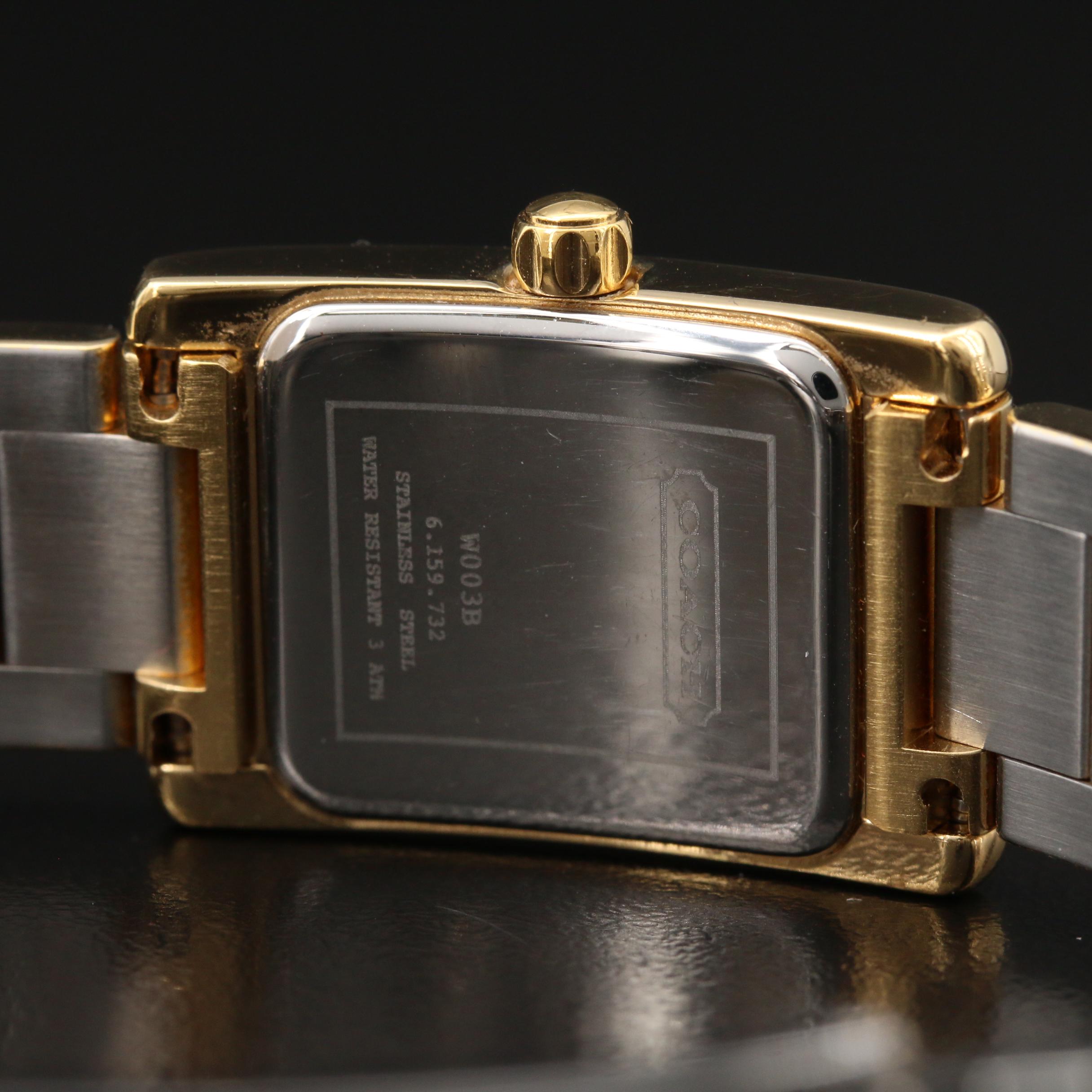 Coach Lexington Gold Tone Quartz Watch