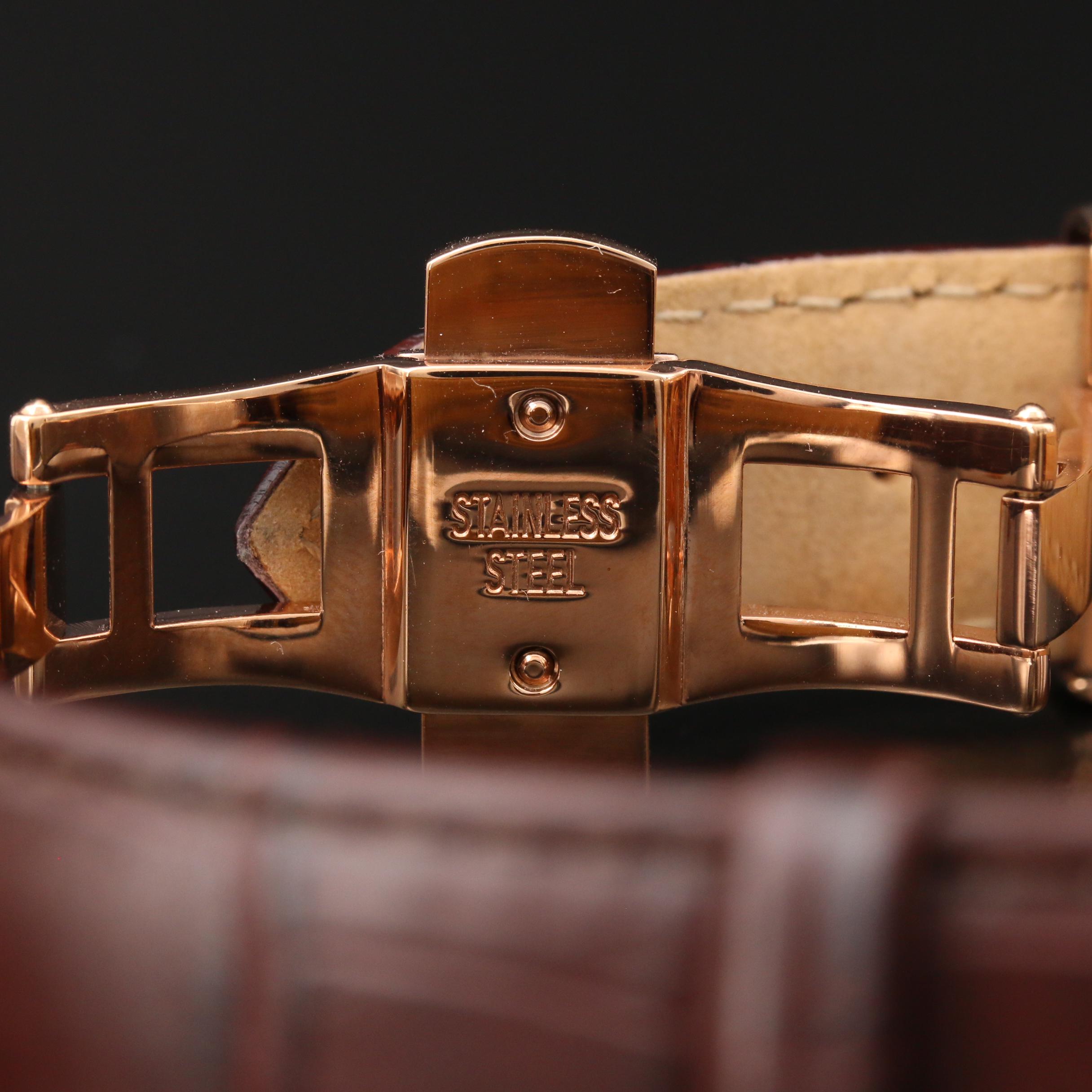 Bulova Ambassador Rose Gold Tone Quartz Watch