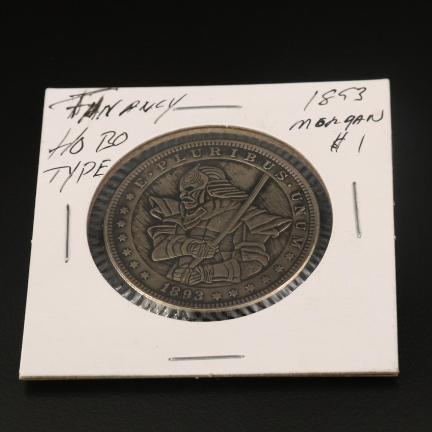 Fantasy Hobo-Type 1893 Morgan Dollar Reproduction