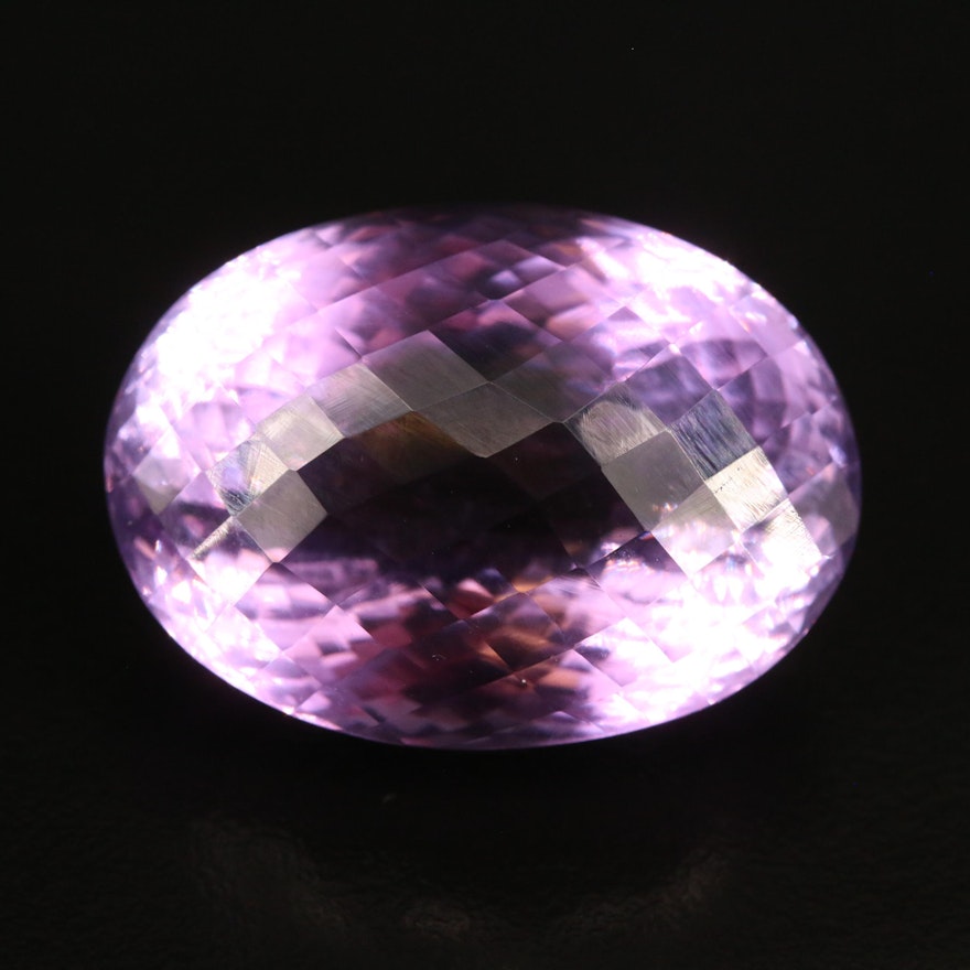 Loose 52.98 CT Oval Faceted Amethyst