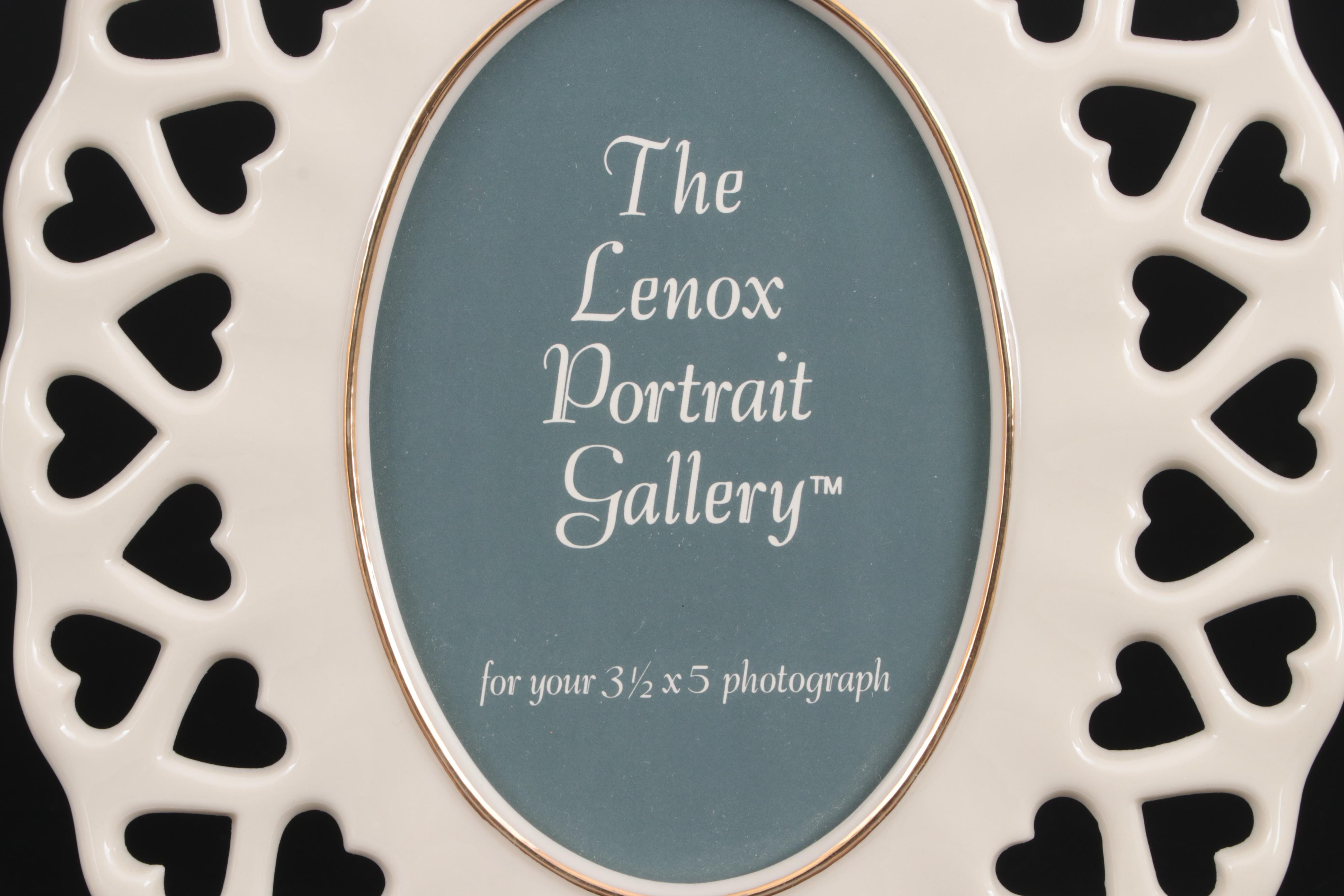 Lenox "Heart Collection" and "Petite Rose" Porcelain Picture Frames