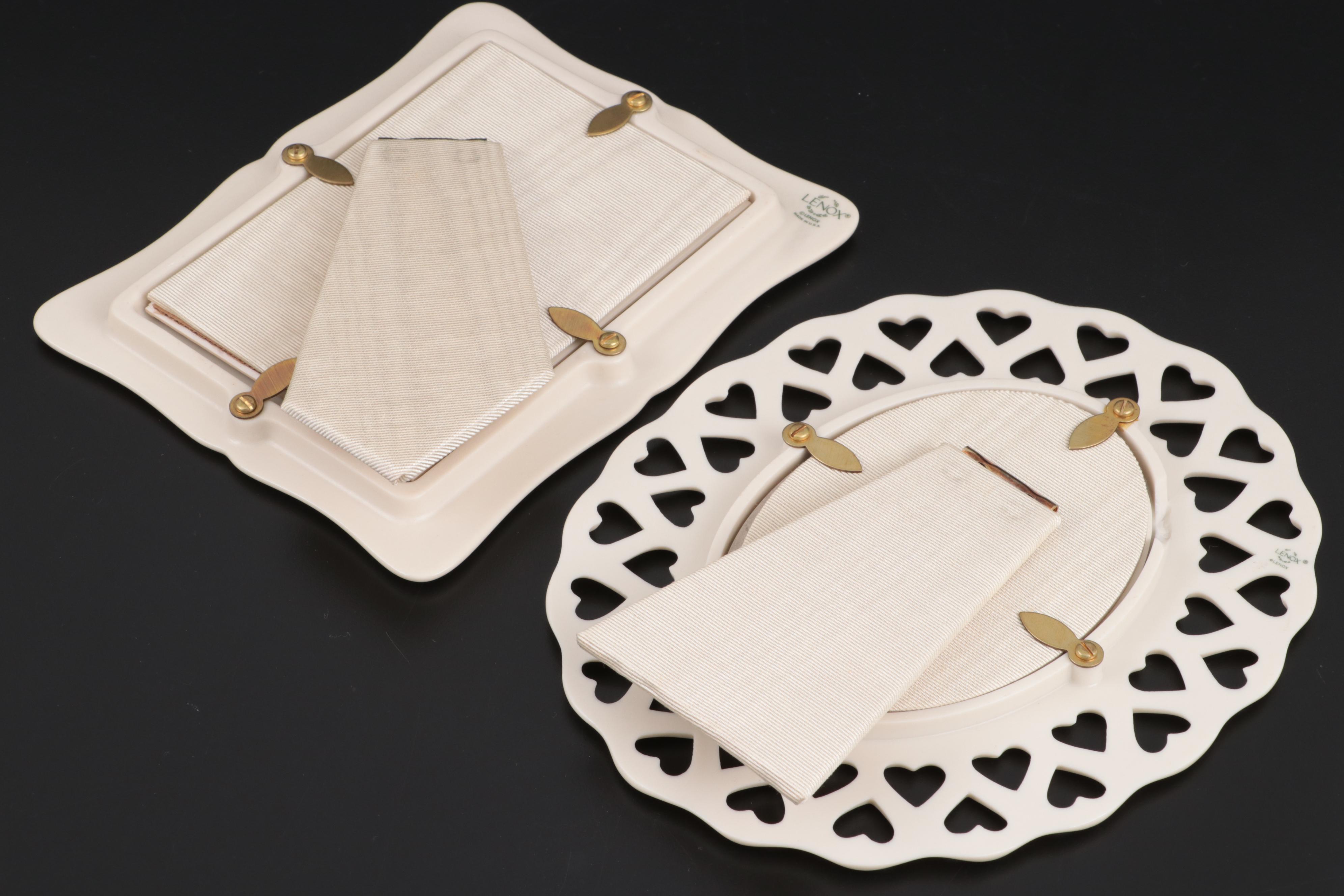 Lenox "Heart Collection" and "Petite Rose" Porcelain Picture Frames