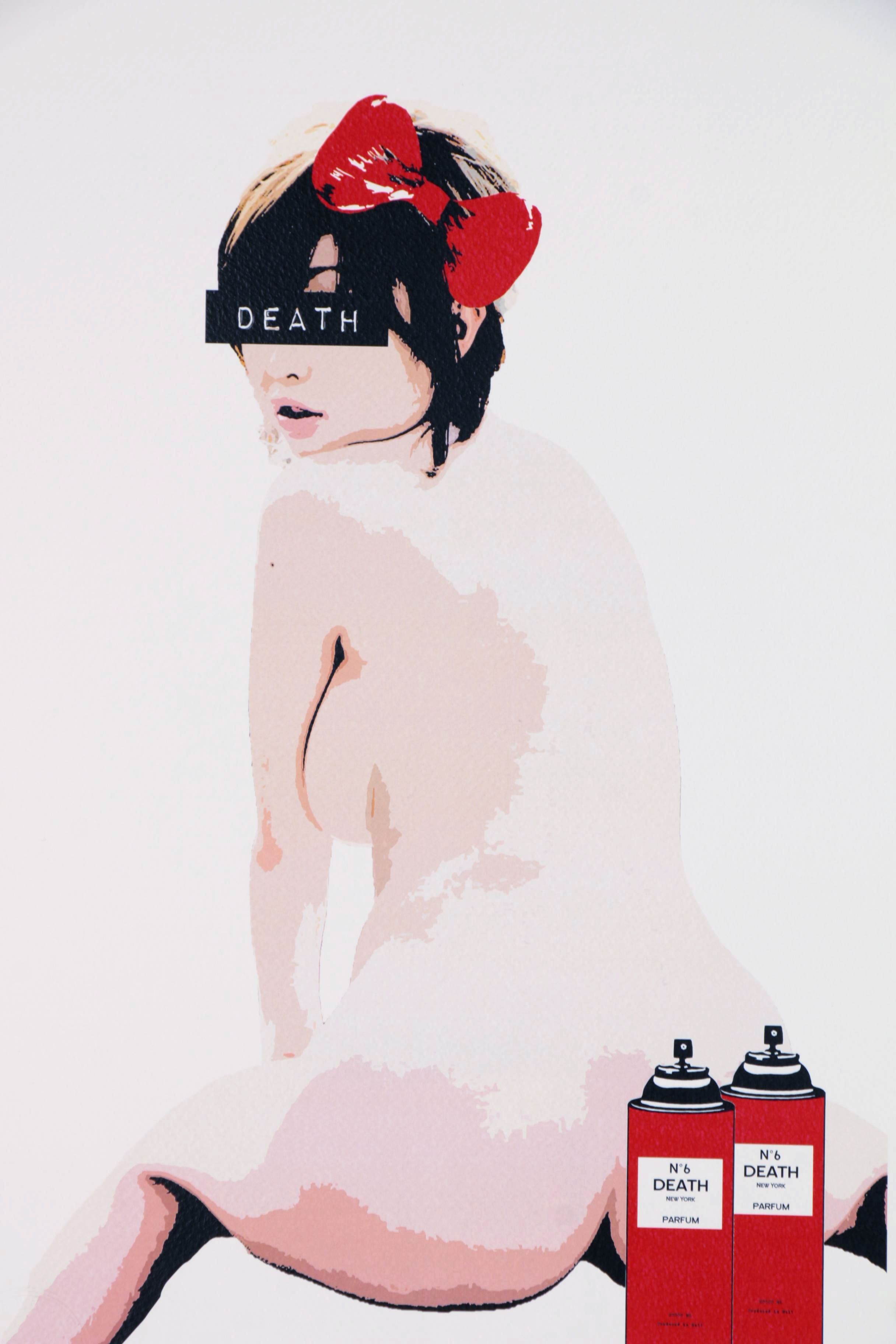 Death NYC Pop Art Graphic Print of Female Nude, 2017