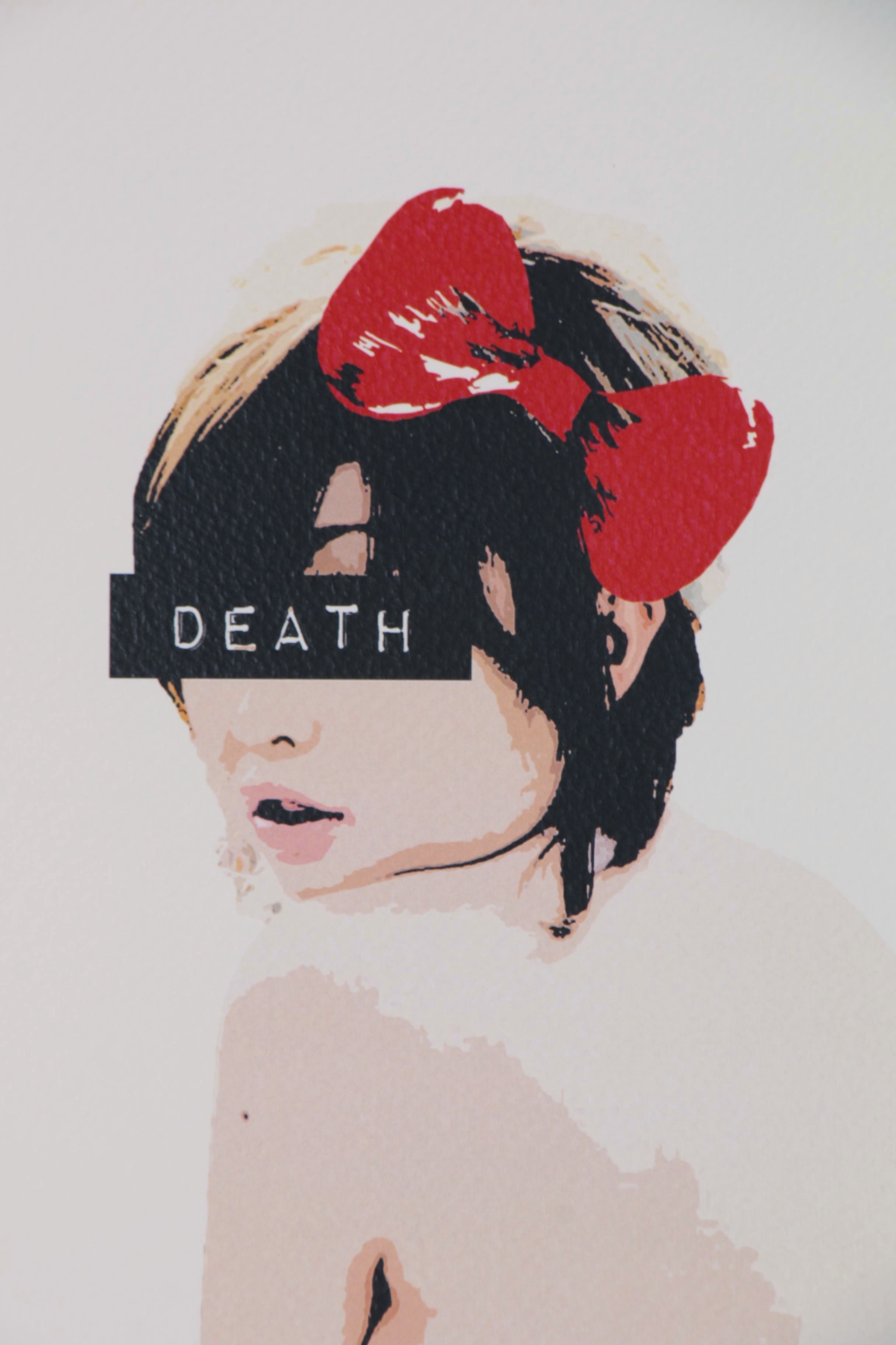 Death NYC Pop Art Graphic Print of Female Nude, 2017