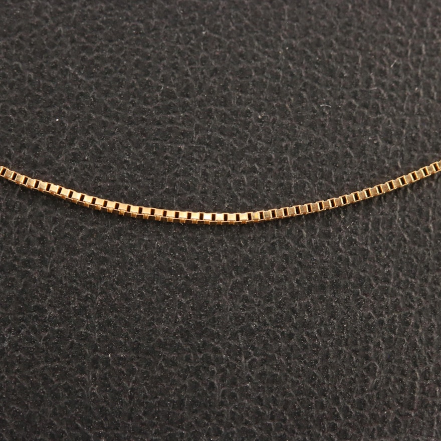 14K Box Chain Necklace