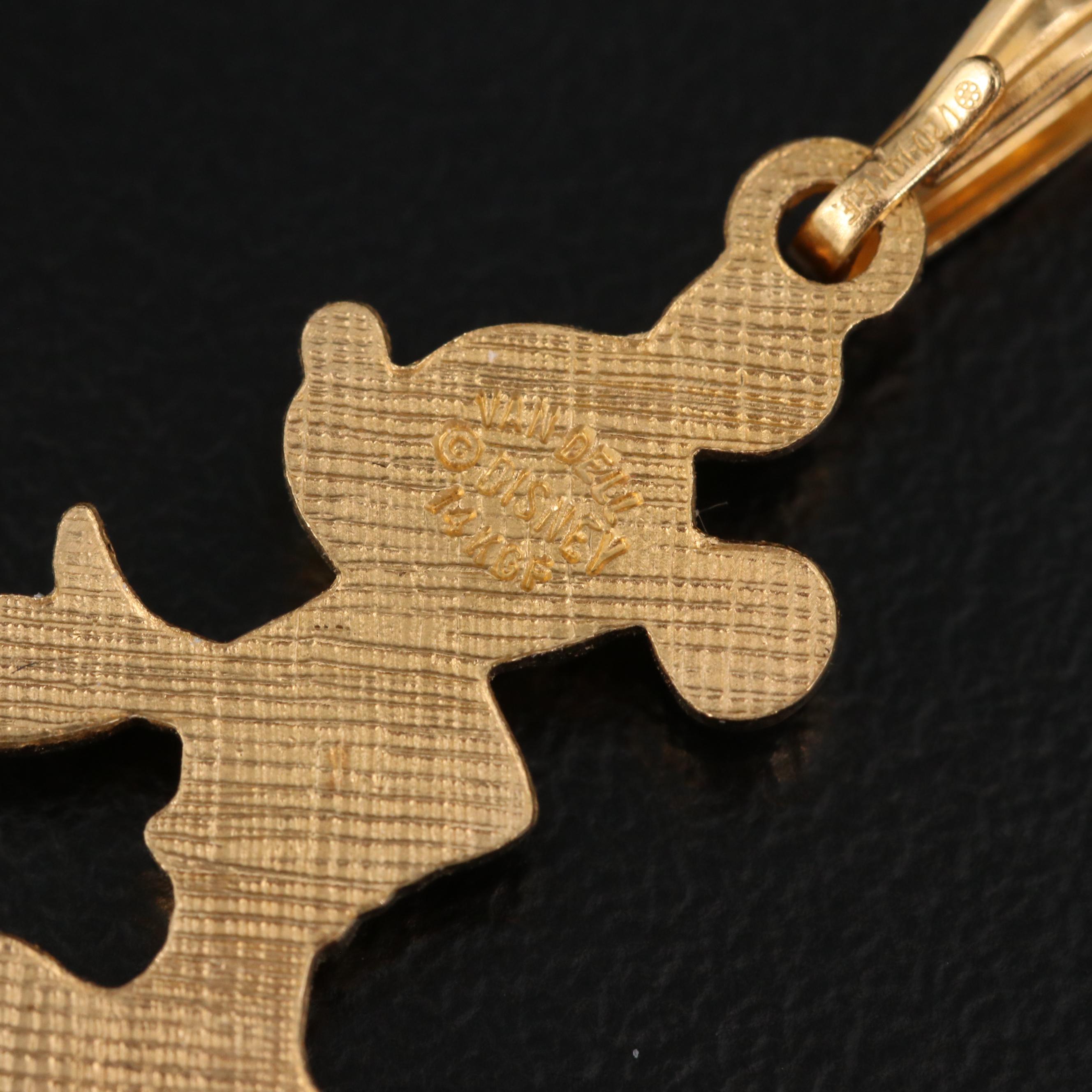 Walt Disney Company Pins and Pendants Featuring Winnie the Pooh and Mickey Mouse