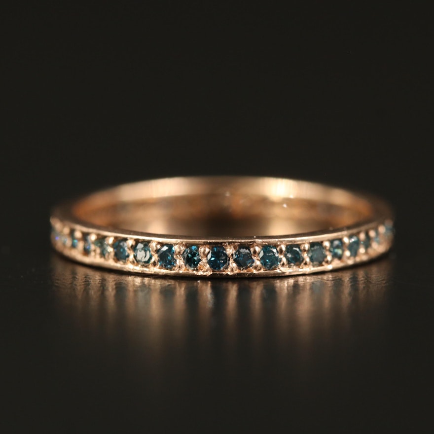 14K Diamond Eternity Band