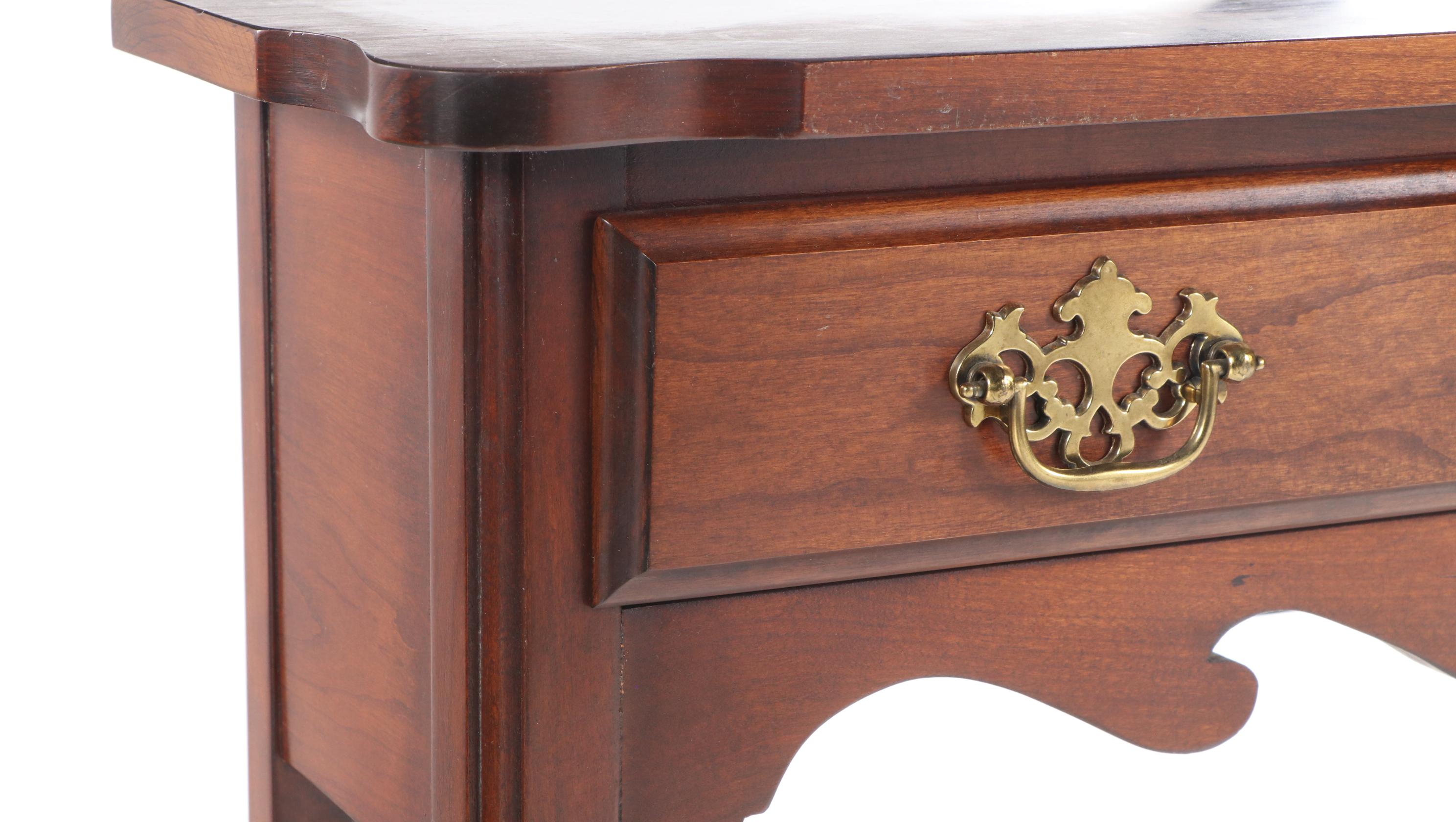 Chippendale Style Cherrywood Diminutive Console Table, Late 20th Century