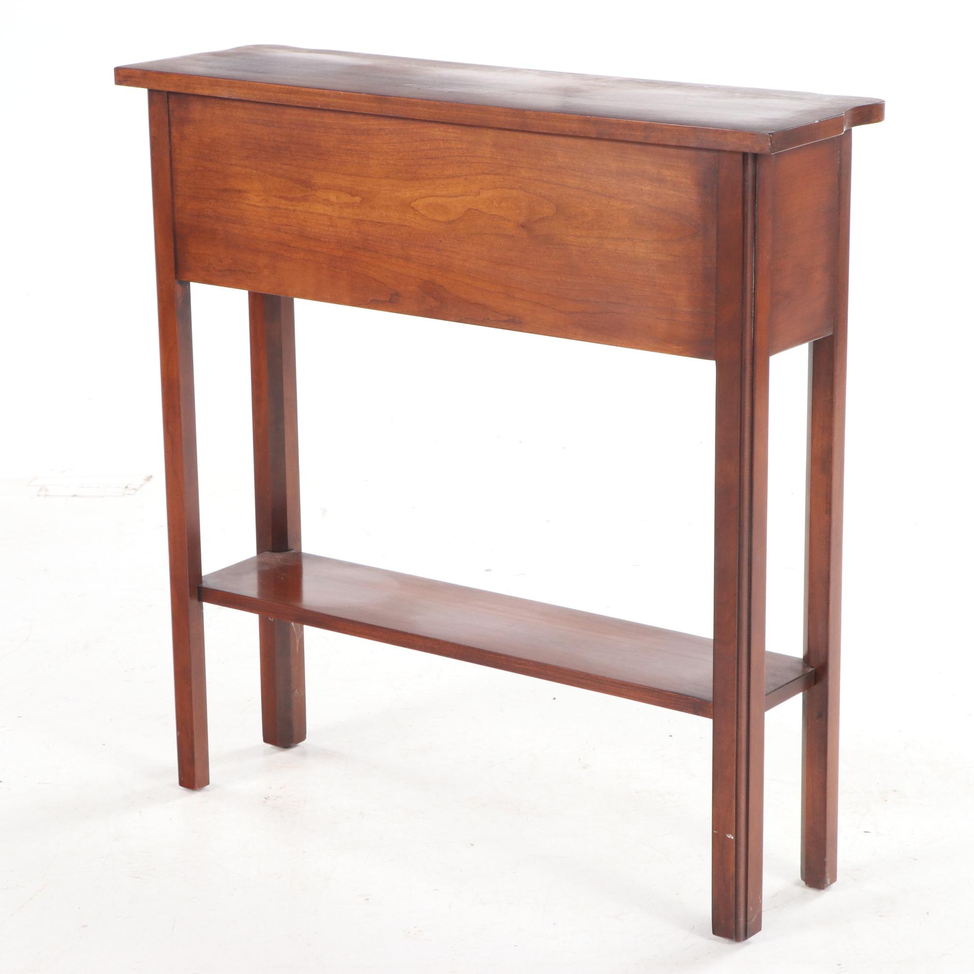 Chippendale Style Cherrywood Diminutive Console Table, Late 20th Century