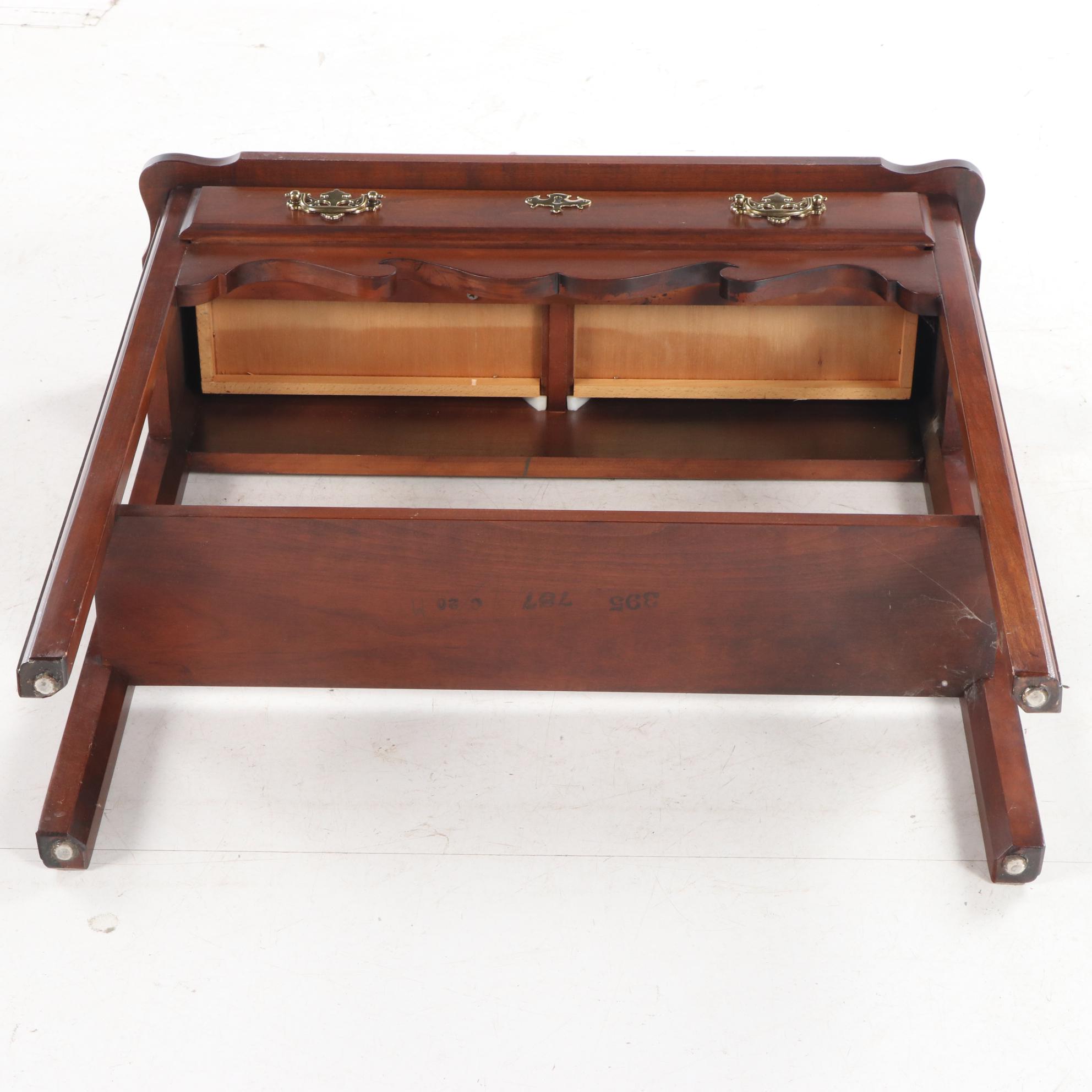 Chippendale Style Cherrywood Diminutive Console Table, Late 20th Century