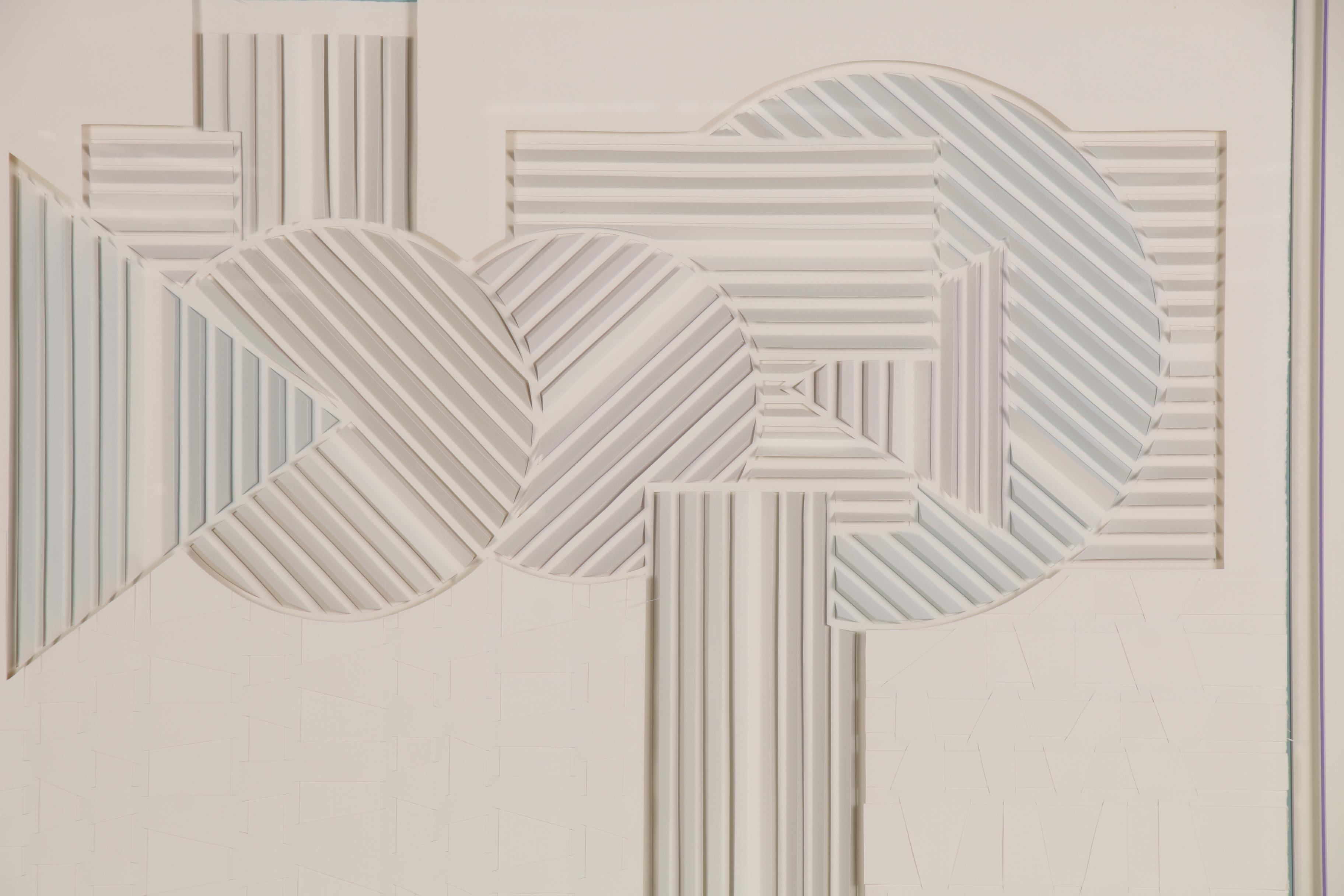 Aina Parmelee Paper-Cut Print "Grey Intersection"