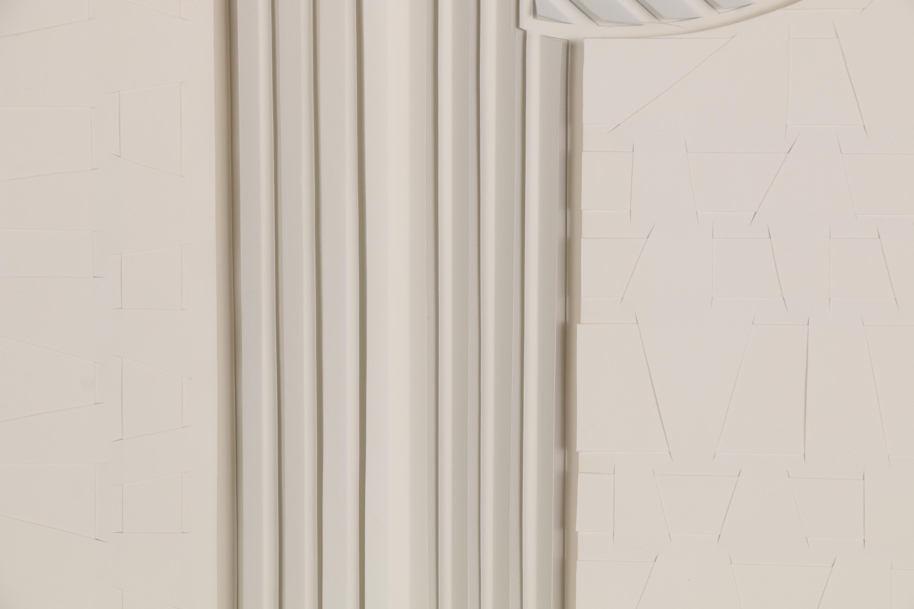 Aina Parmelee Paper-Cut Print "Grey Intersection"