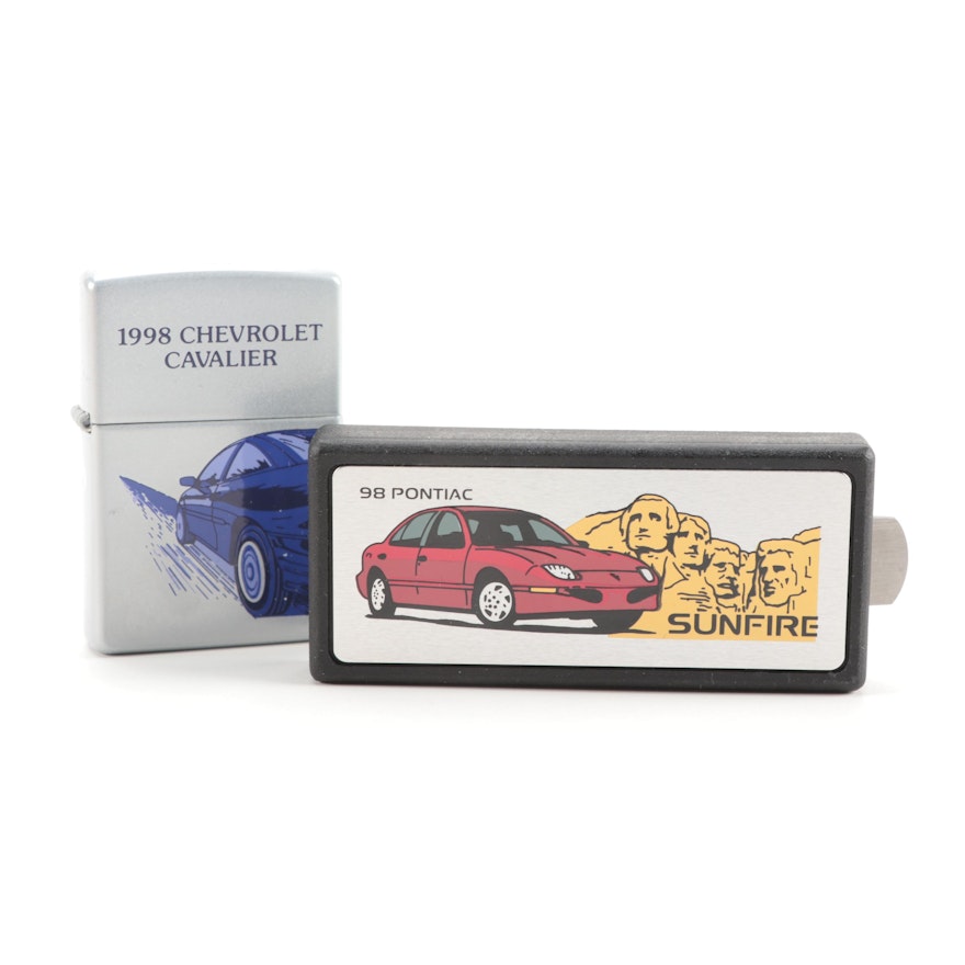 Zippo Spec Samples for Cavalier and Sunfire Advertisement