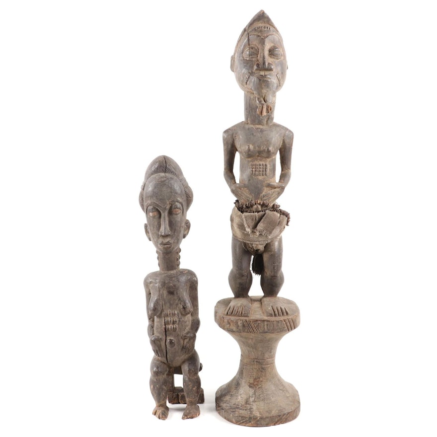 Baule Style Wooden Figures, Côte d'Ivoire