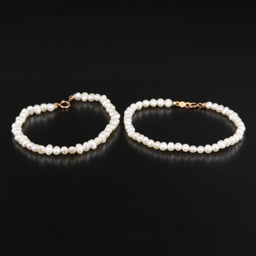 Baroque Pearl Bracelets with 14K Clasps