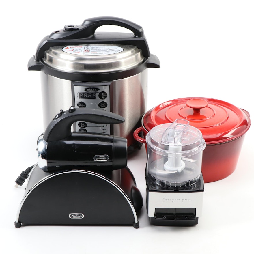 Le Creuset Dutch Oven, Bella, Sunbeam and Cuisinart Kitchen Appliances