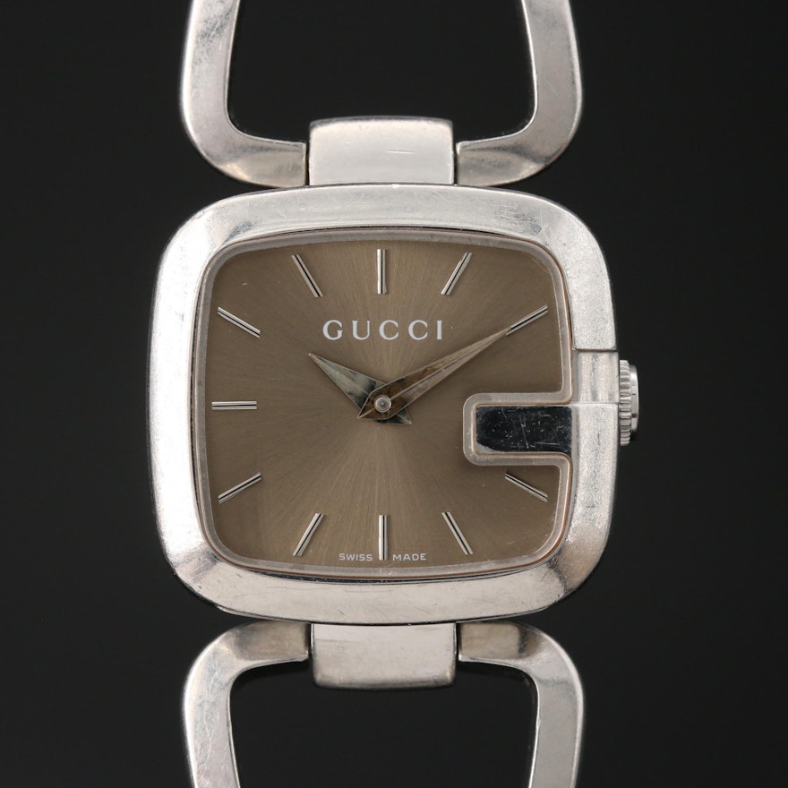 Gucci G-Gucci Stainless Steel Quartz Wristwatch