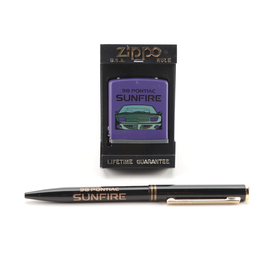 Zippo Spec Samples Sunfire Measuring Tape and Ball Point Pen