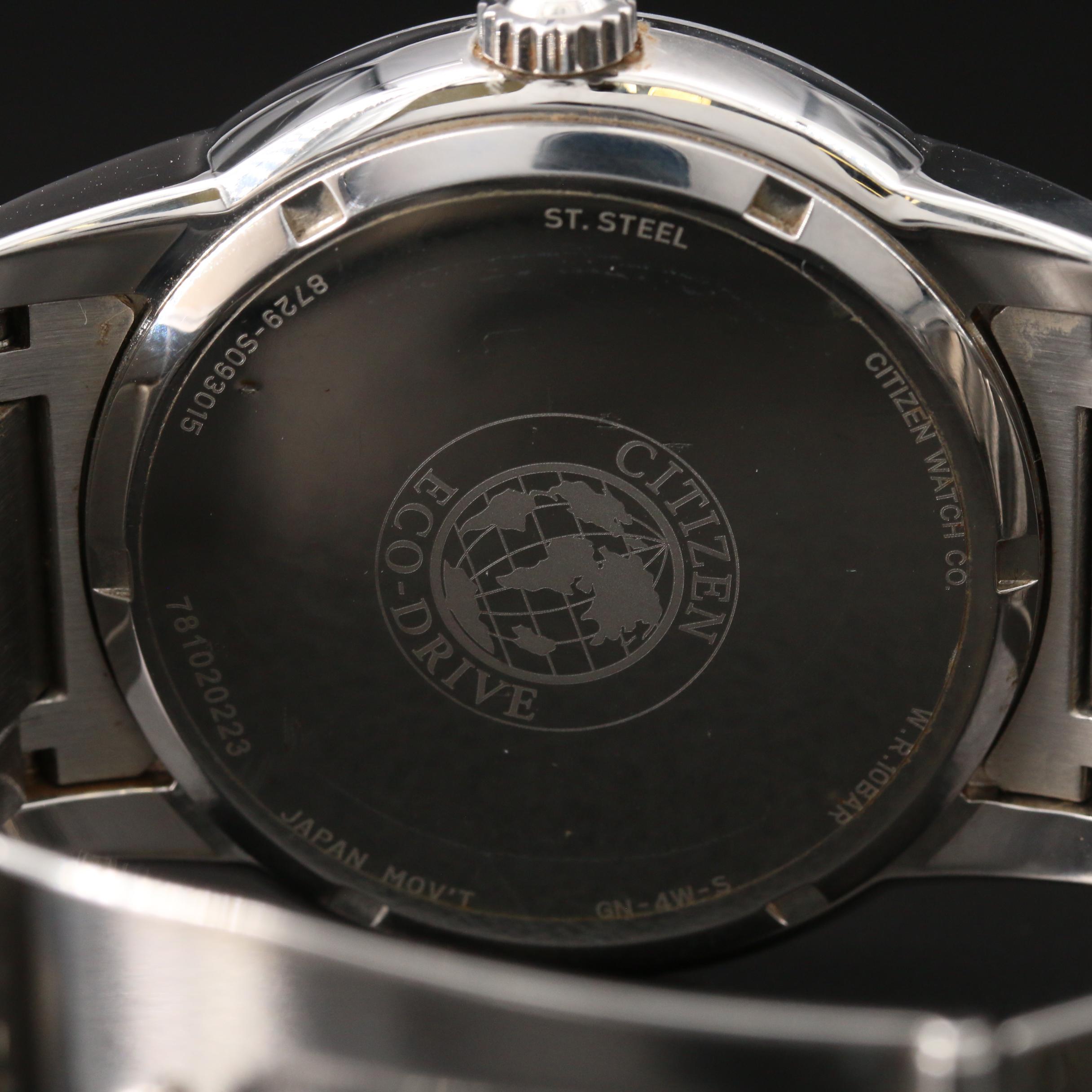 Citizen Eco-Drive Day-Date Stainless Steel Quartz Watch