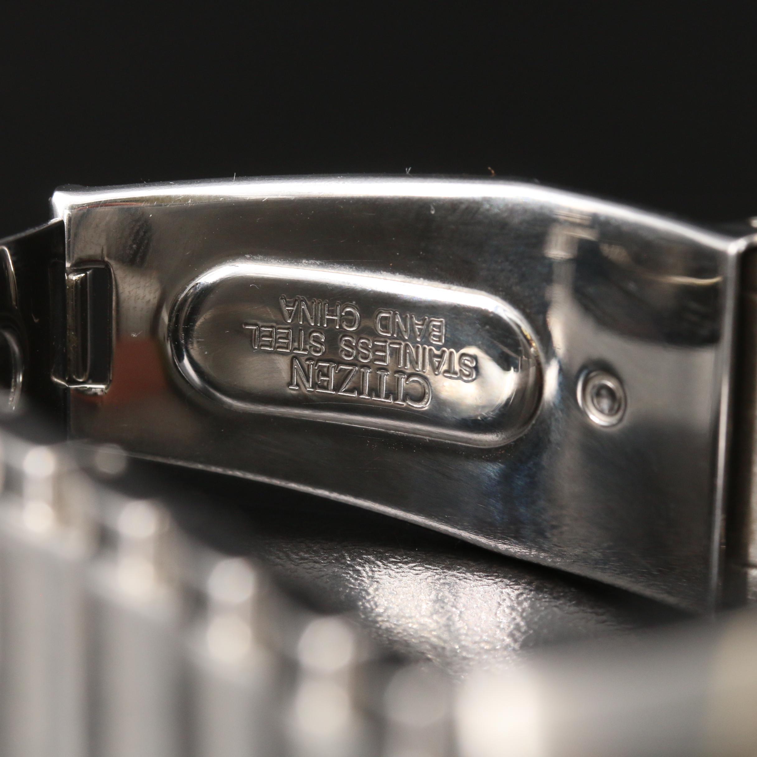 Citizen Eco-Drive Day-Date Stainless Steel Quartz Watch