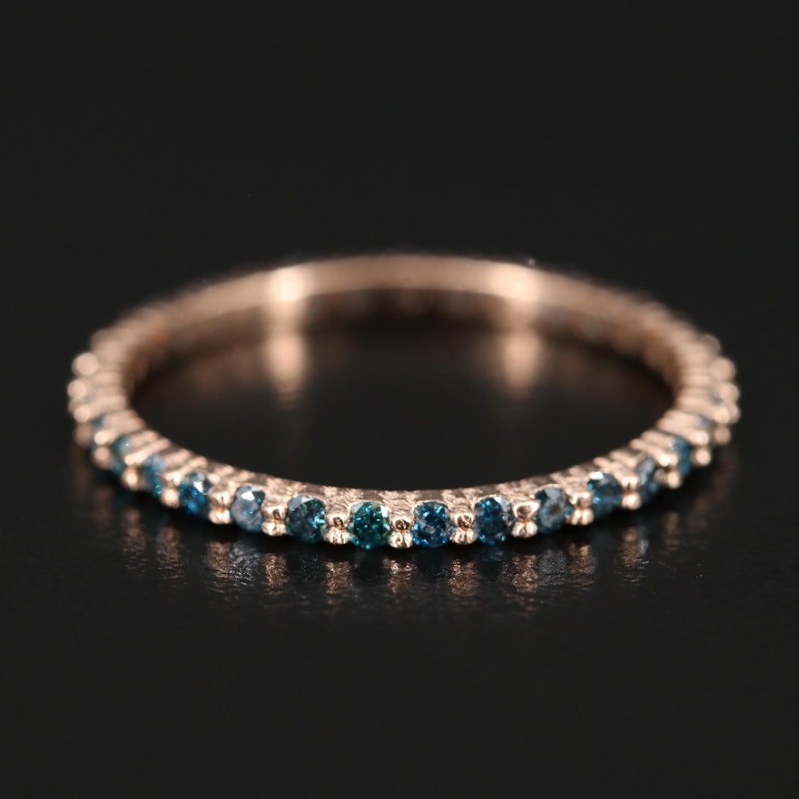 14K Diamond Eternity Band