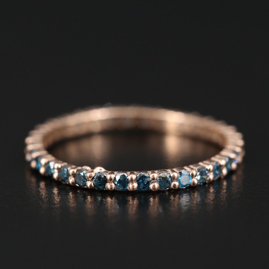 14K Diamond Eternity Band