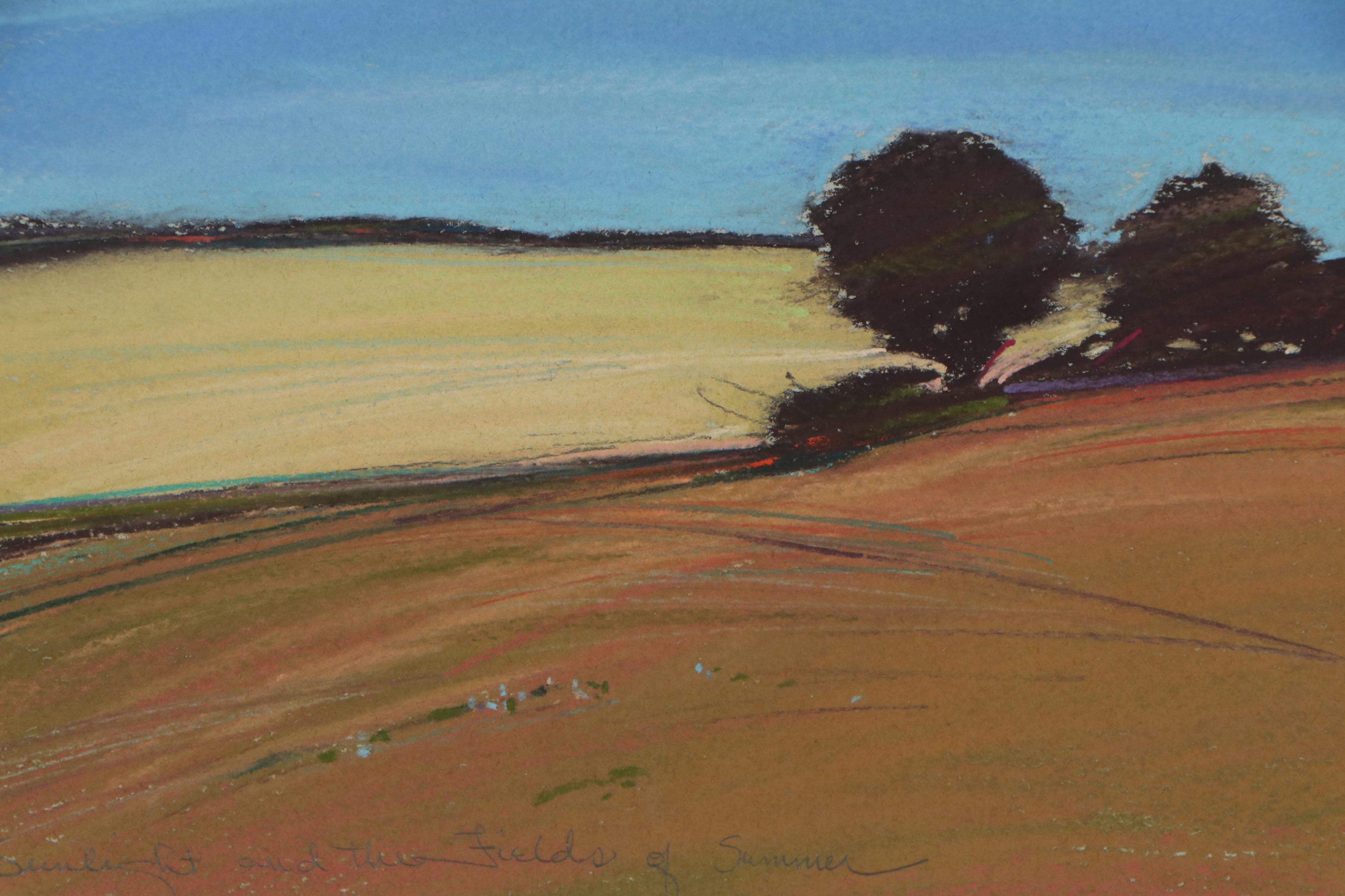 C. Gay Petach Pastel Drawing "Sunlight and the Fields of Summer," 1984