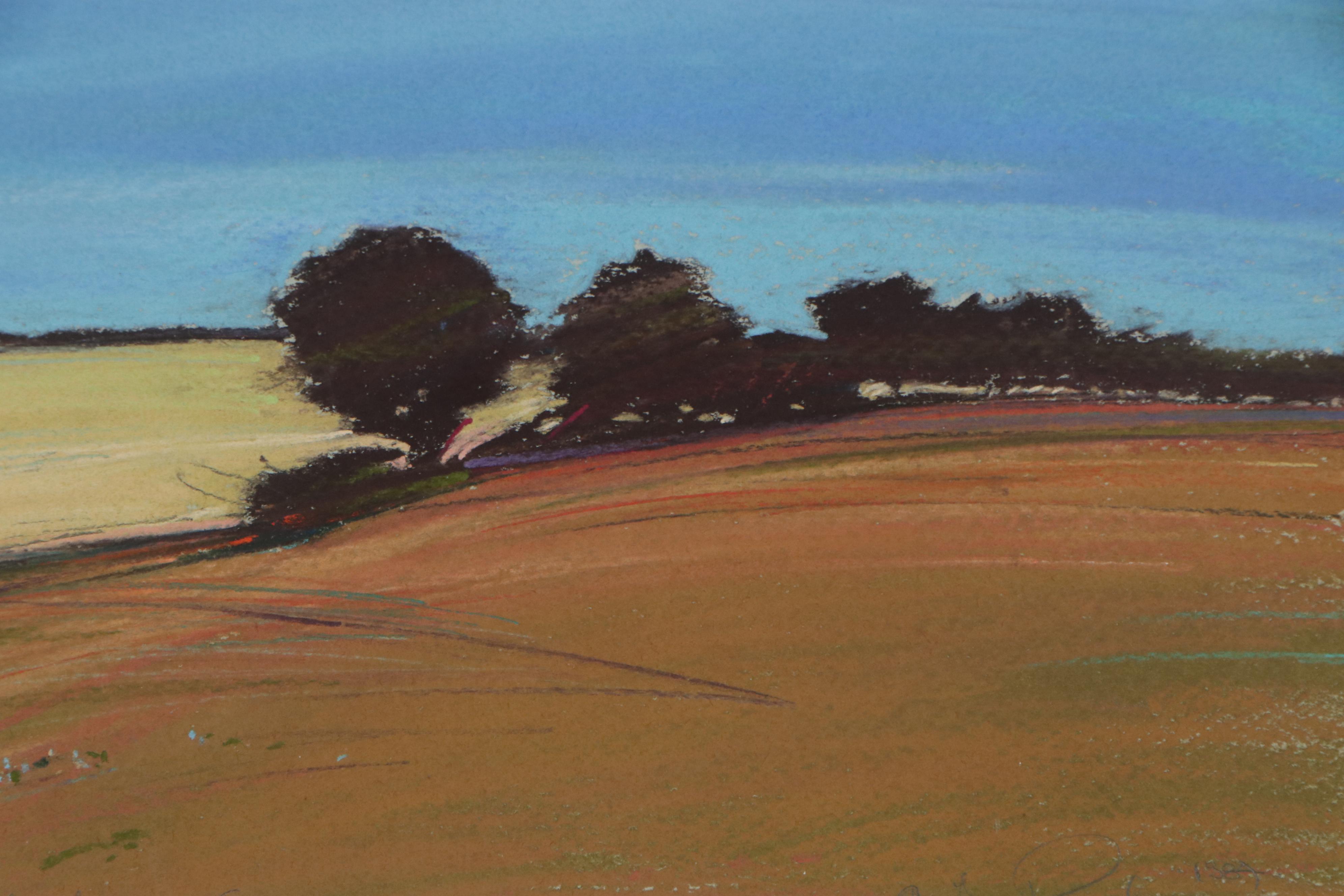 C. Gay Petach Pastel Drawing "Sunlight and the Fields of Summer," 1984