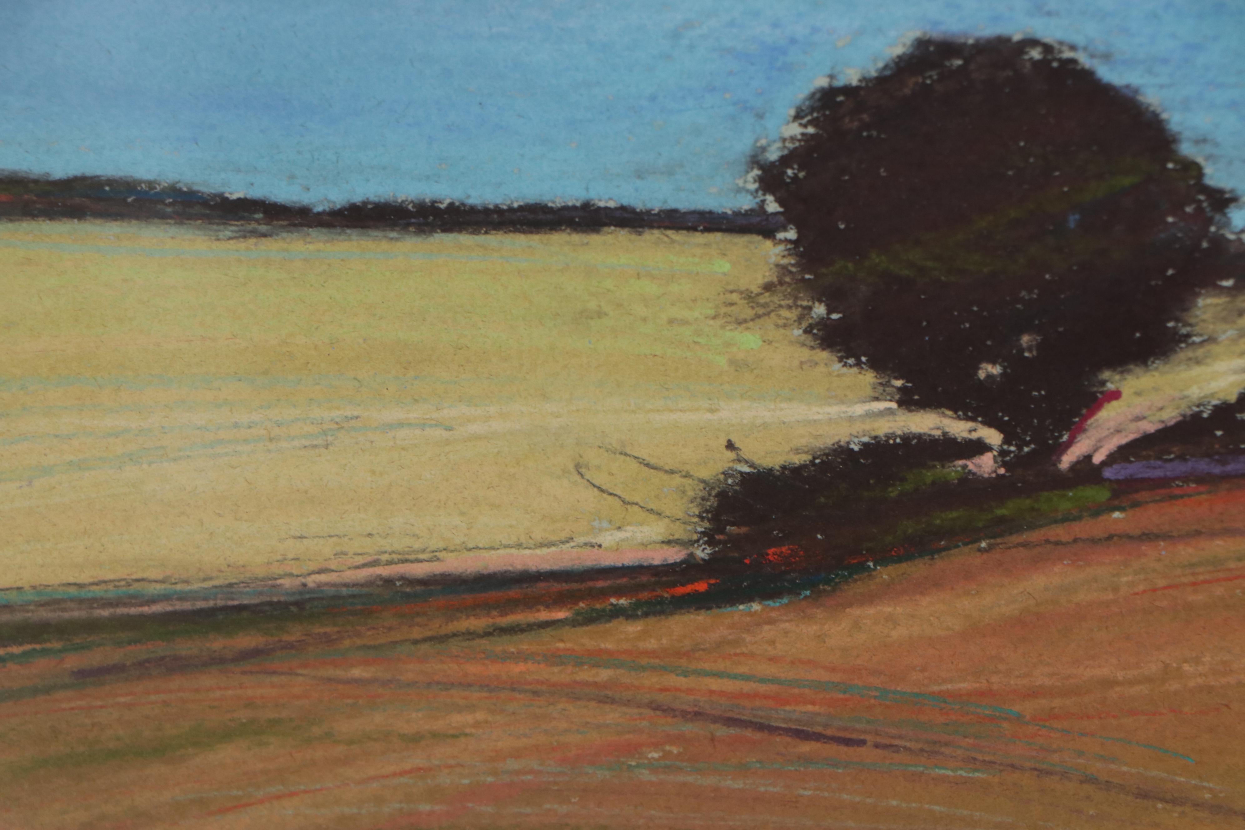 C. Gay Petach Pastel Drawing "Sunlight and the Fields of Summer," 1984