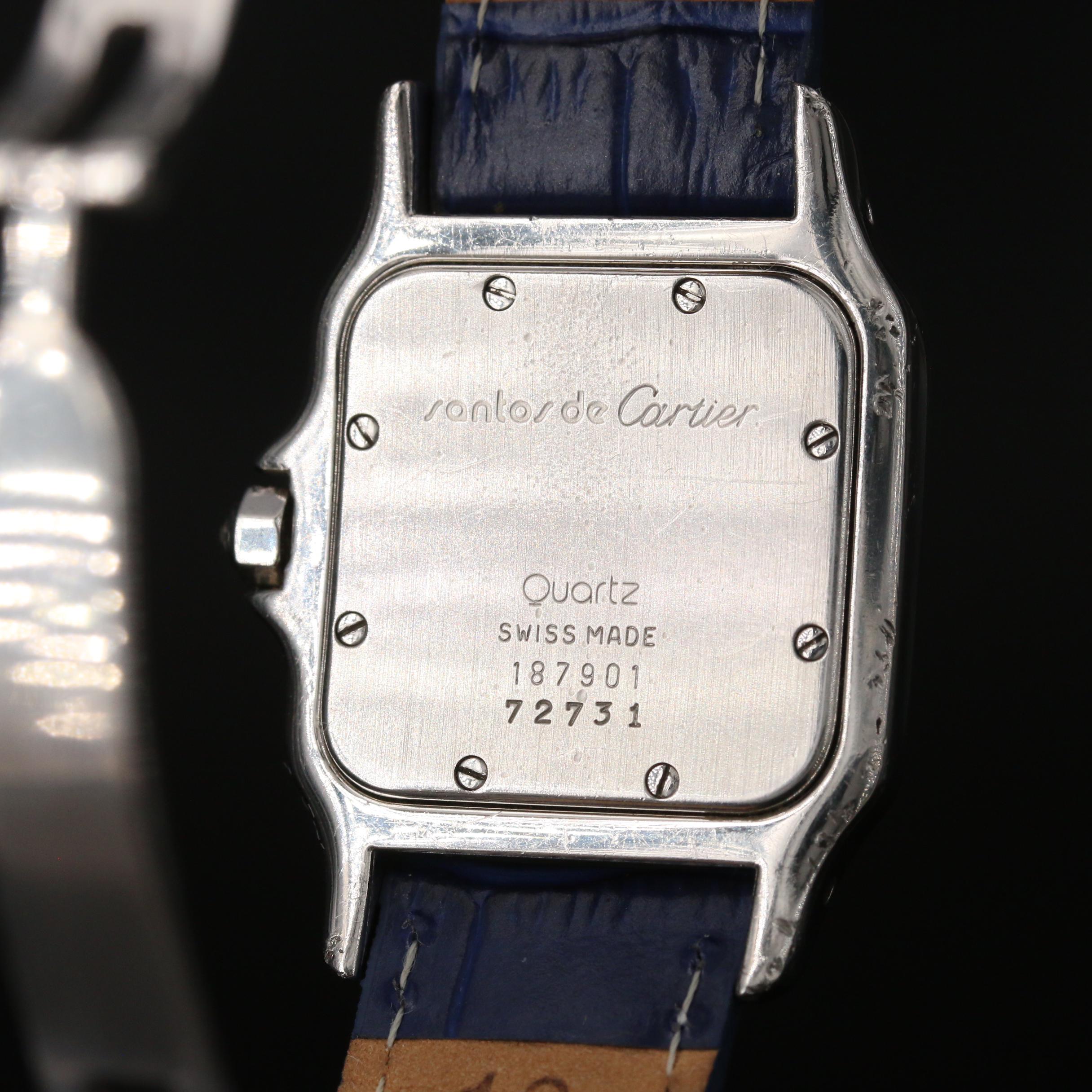 Cartier Santos 18K Gold and Stainless Steel Quartz Watch