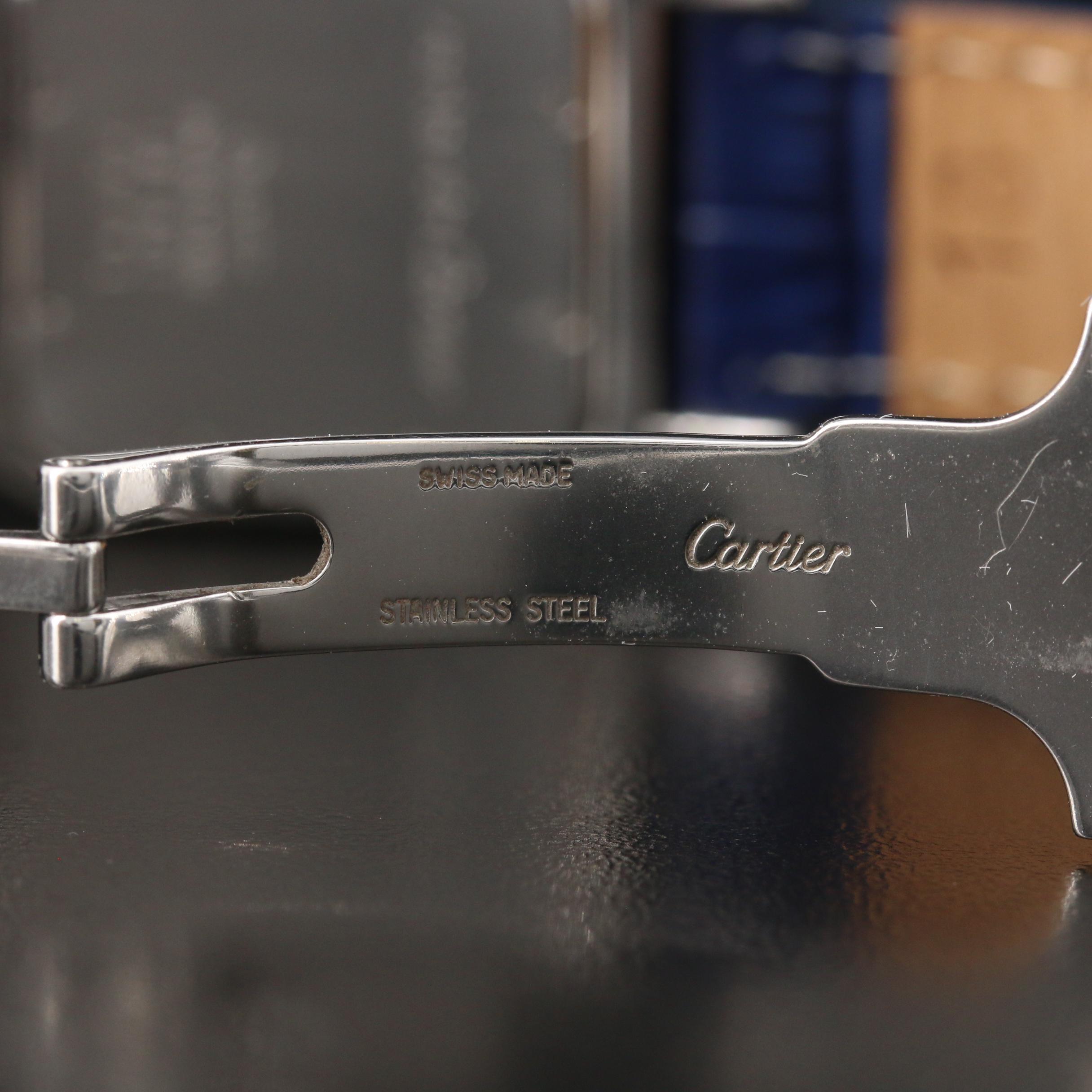 Cartier Santos 18K Gold and Stainless Steel Quartz Watch