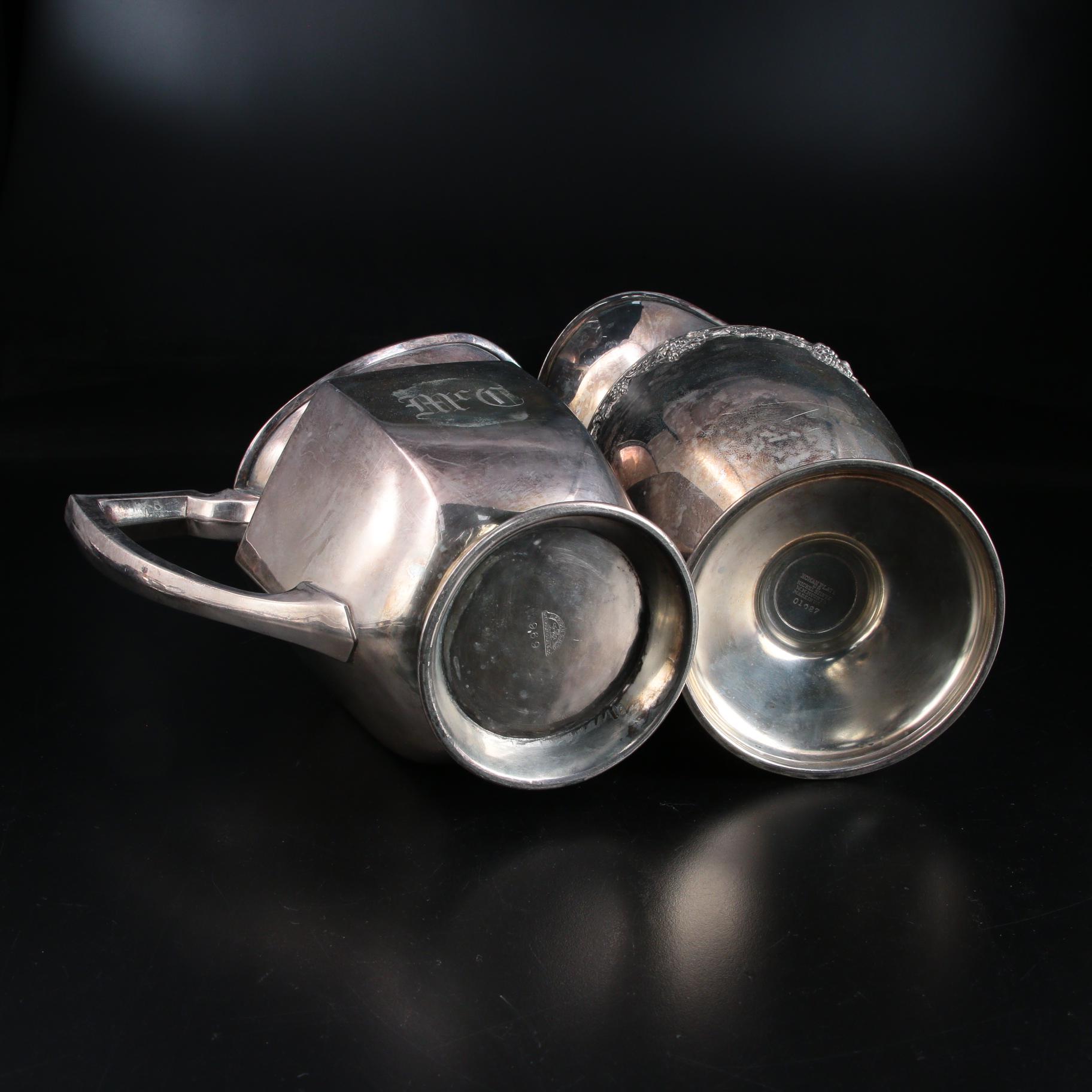 Homan Mfg. Co. Silver Plate Spooner and Other Silver Plate Tableware