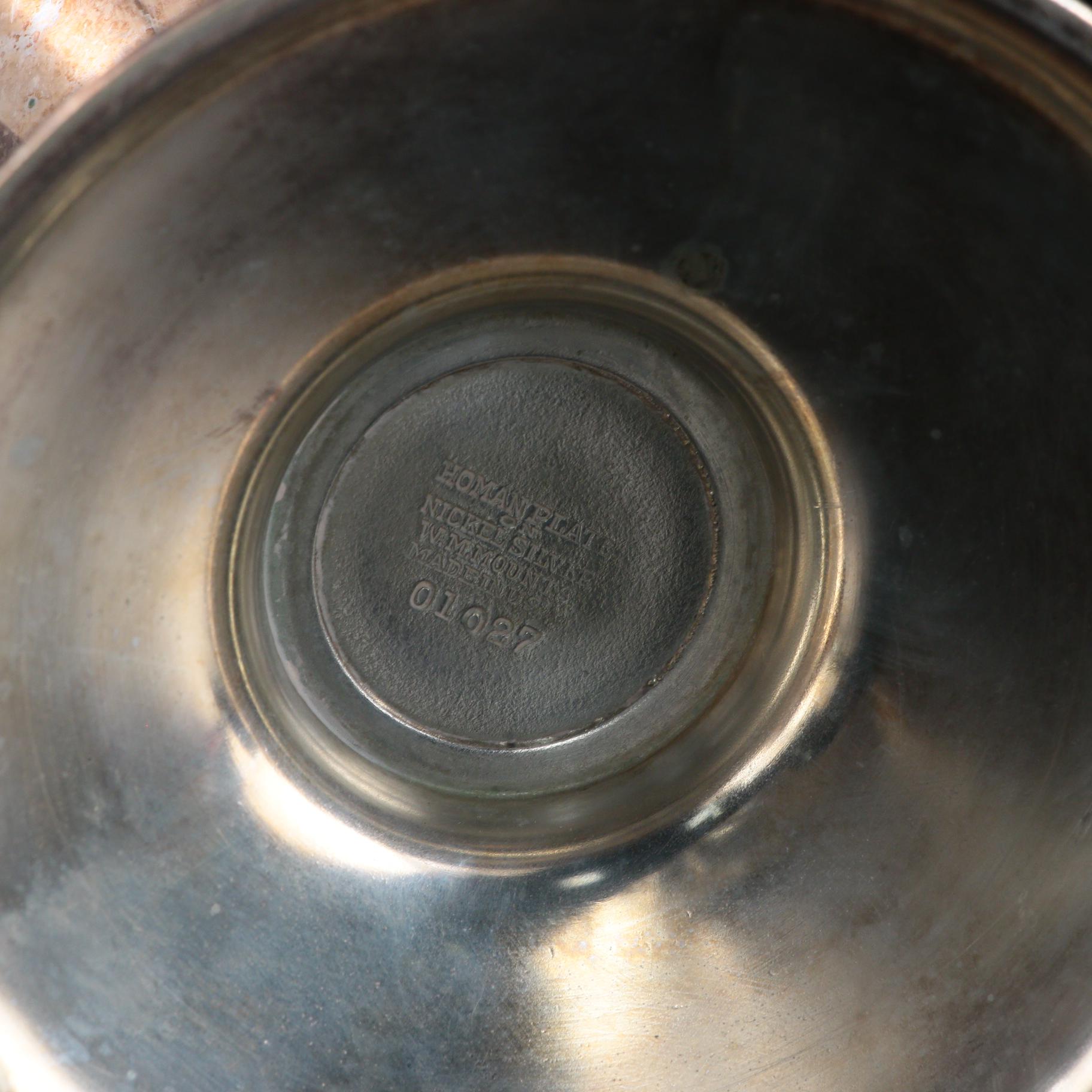Homan Mfg. Co. Silver Plate Spooner and Other Silver Plate Tableware