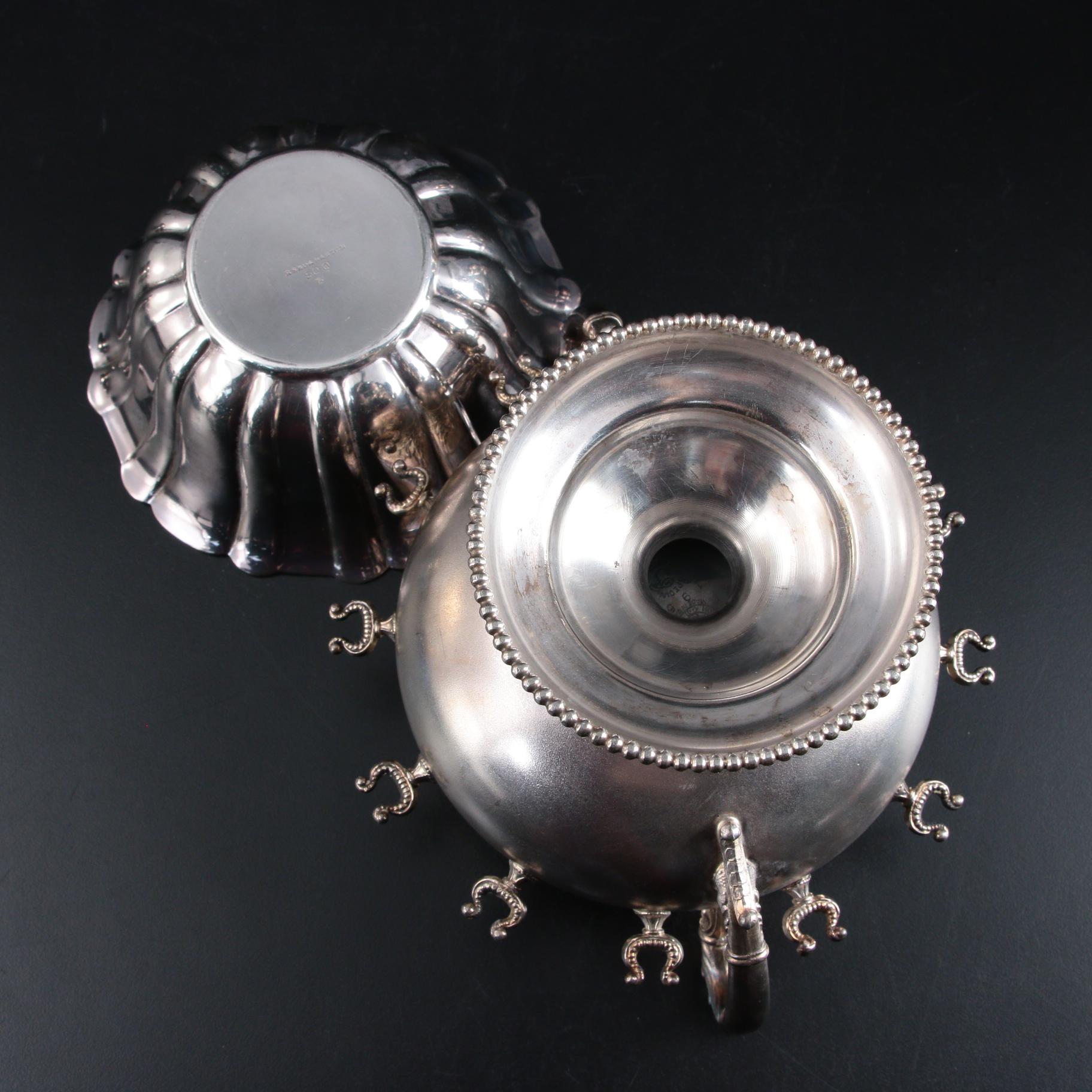 Homan Mfg. Co. Silver Plate Spooner and Other Silver Plate Tableware