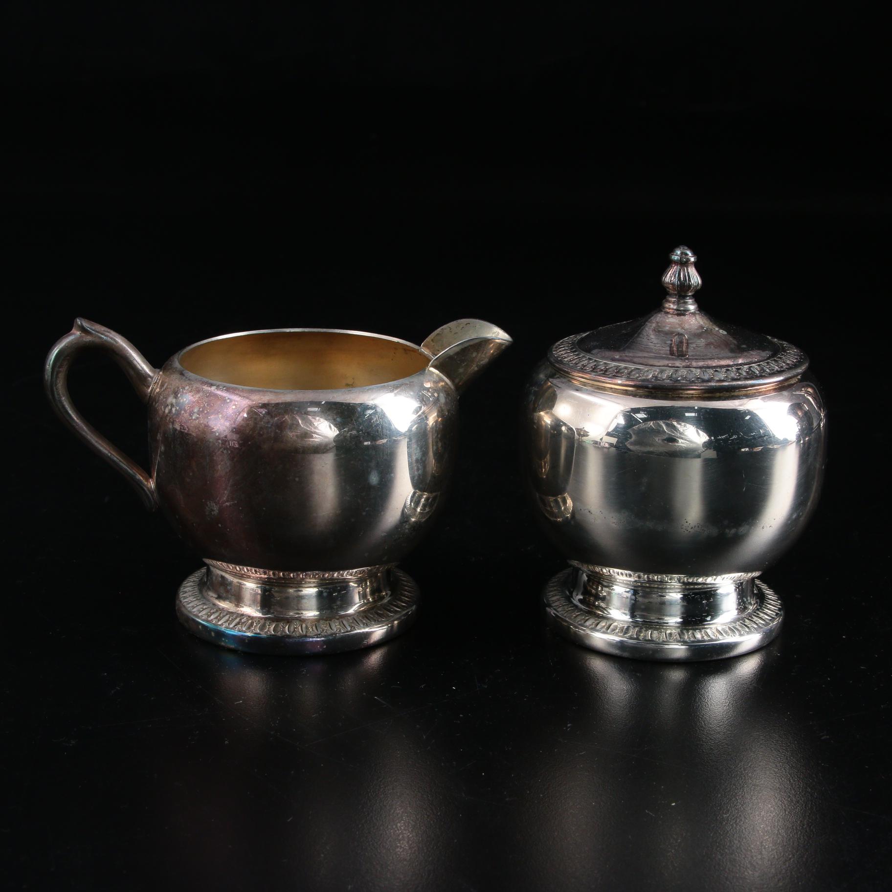 Homan Mfg. Co. Silver Plate Spooner and Other Silver Plate Tableware