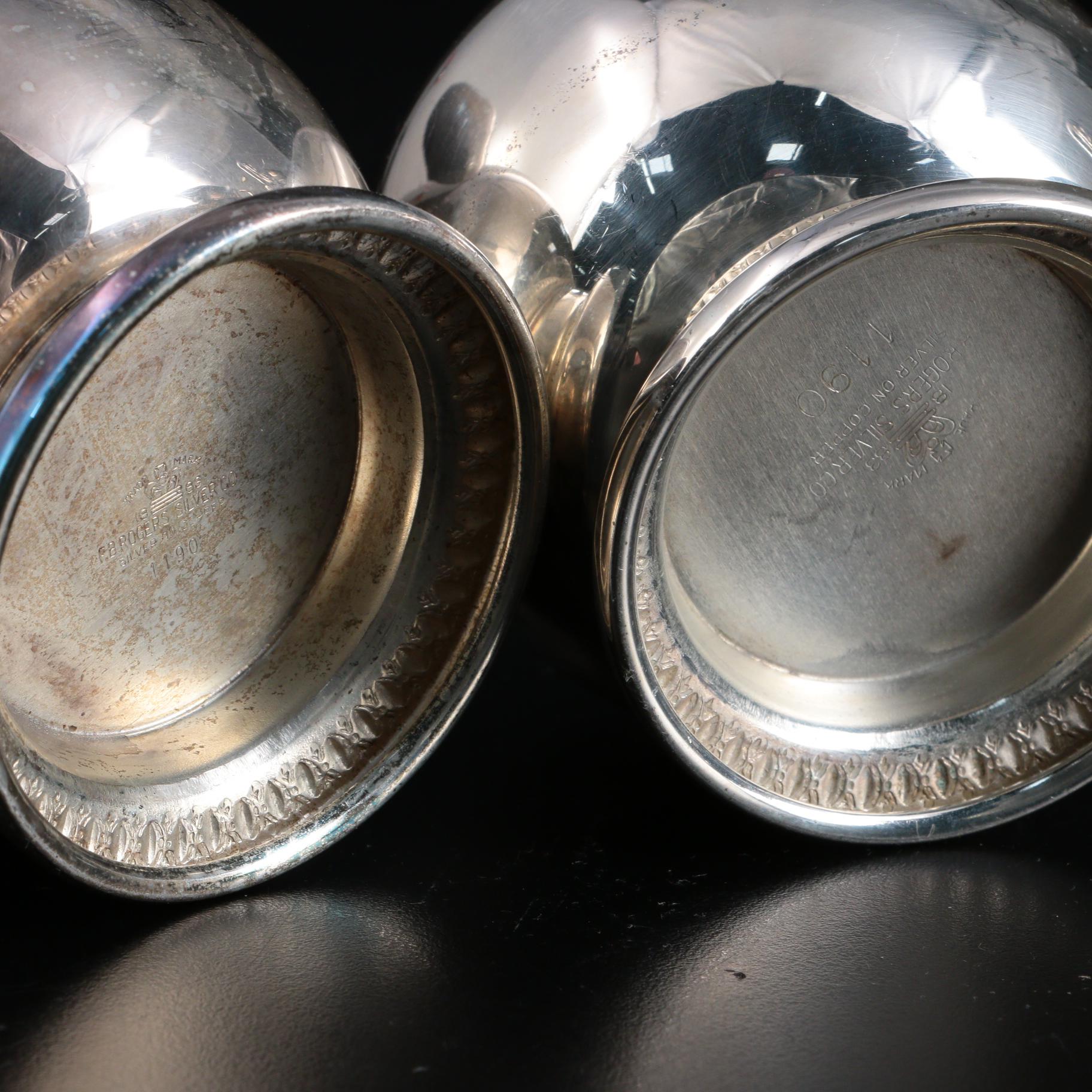 Homan Mfg. Co. Silver Plate Spooner and Other Silver Plate Tableware