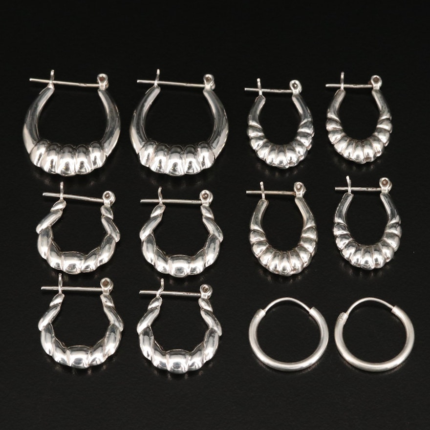 Sterling Silver Hoop Earrings