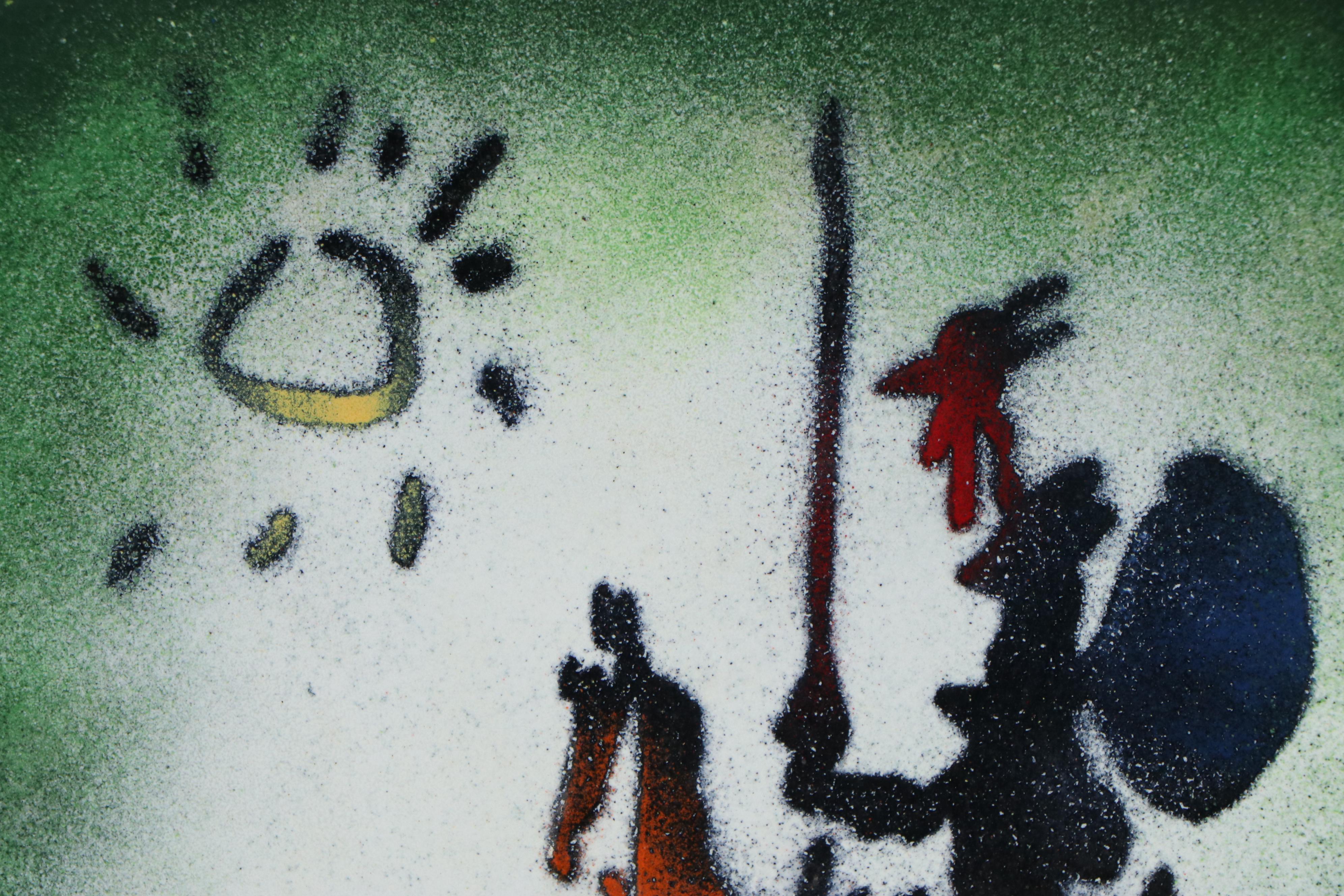 Enamel Painting after Pablo Picasso "Don Quixote," Late 20th Century
